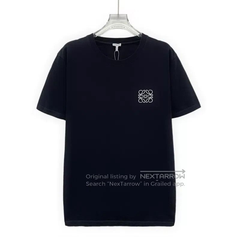 Loewe Loewe Black logo embroidery cotton round neck short-sleeve Size US L / EU 52-54 / 3 - 1 Thumbnail