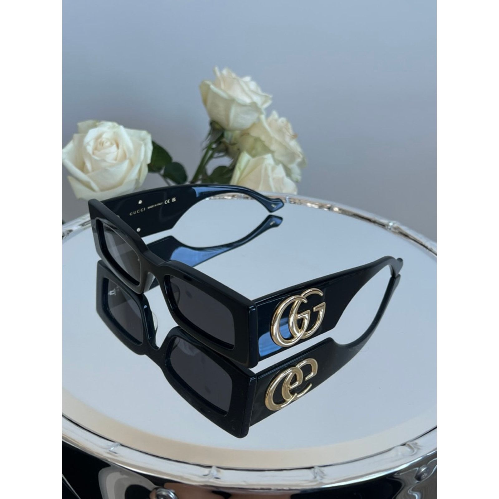 Gucci NEW Gucci GG1425S Black Marmont Sunglasses $505 Size ONE SIZE - 8 Thumbnail