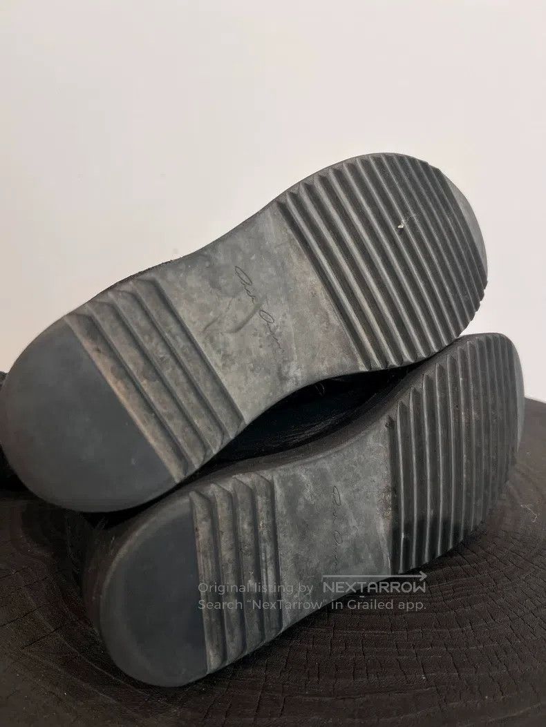 Rick Owens Rick Owens Calfskin Burst Texture Nubuck Mid-calf Boots Size US 4.5 / IT 34.5 - 6 Thumbnail
