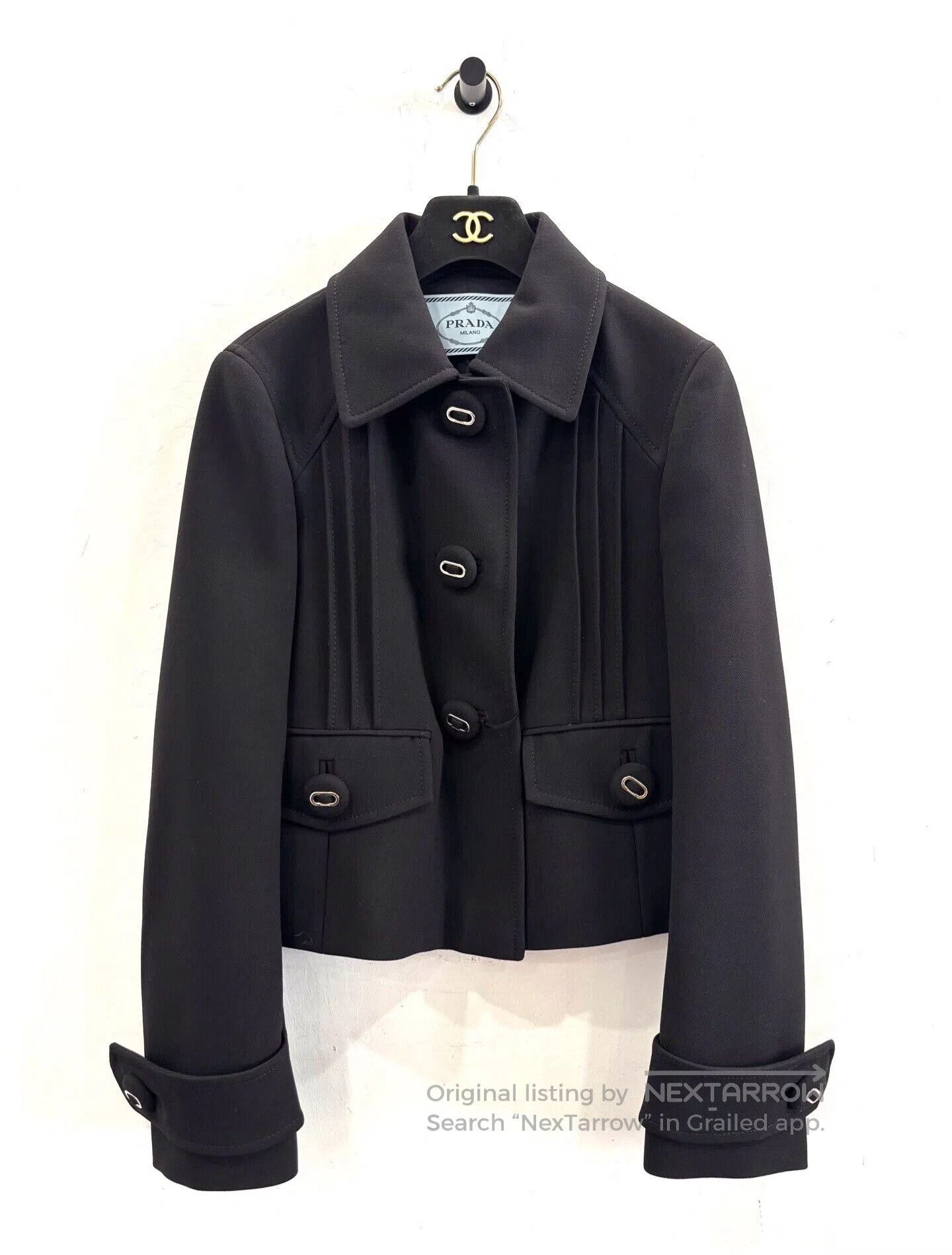 Prada Prada Women's Black Wool Jacket. Size S / US 4 / IT 40 - 1 Thumbnail