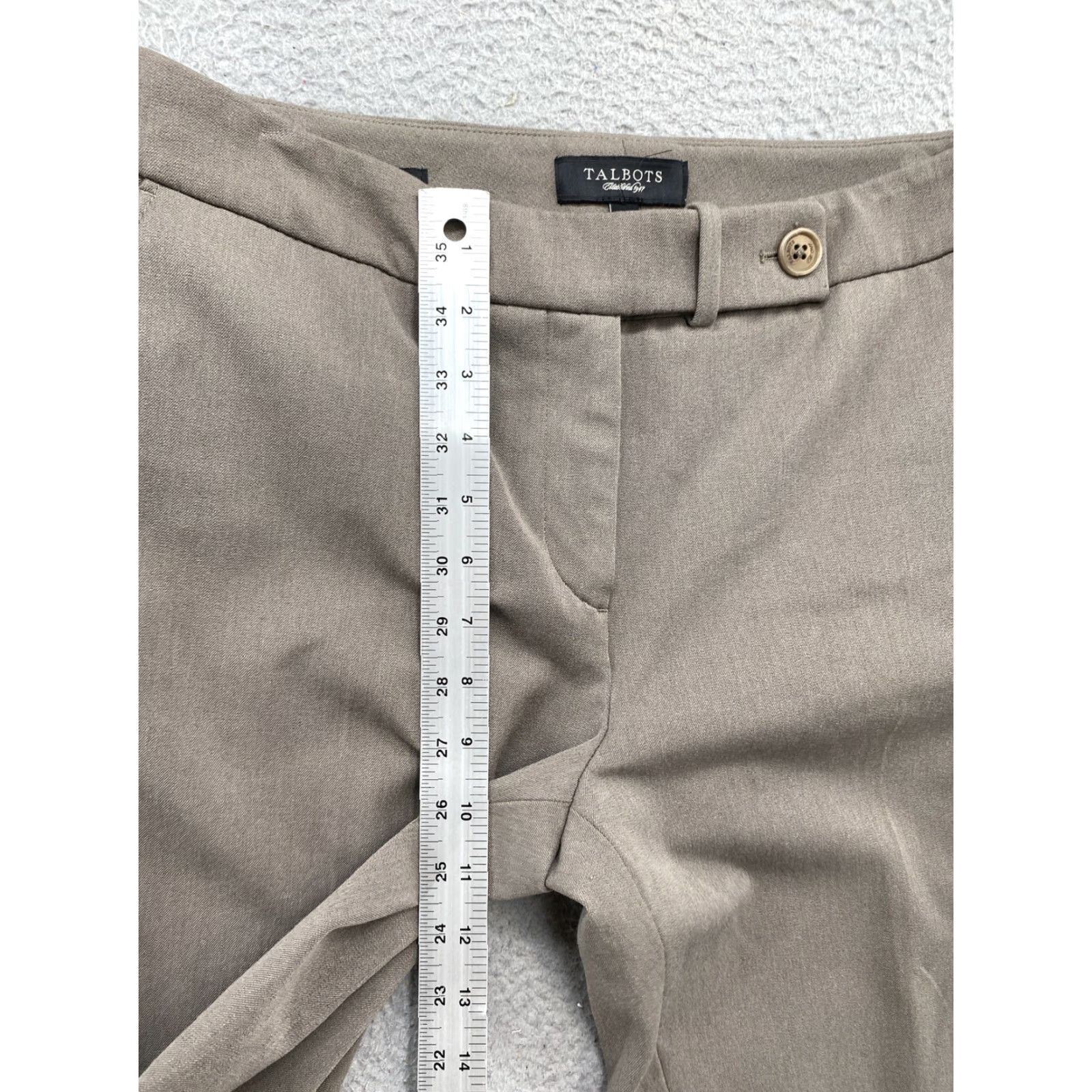 Talbots Talbots Women's Beige Dress Pants Size 8L Signature Boot Cut Size 30" / US 8 / IT 44 - 6 Thumbnail
