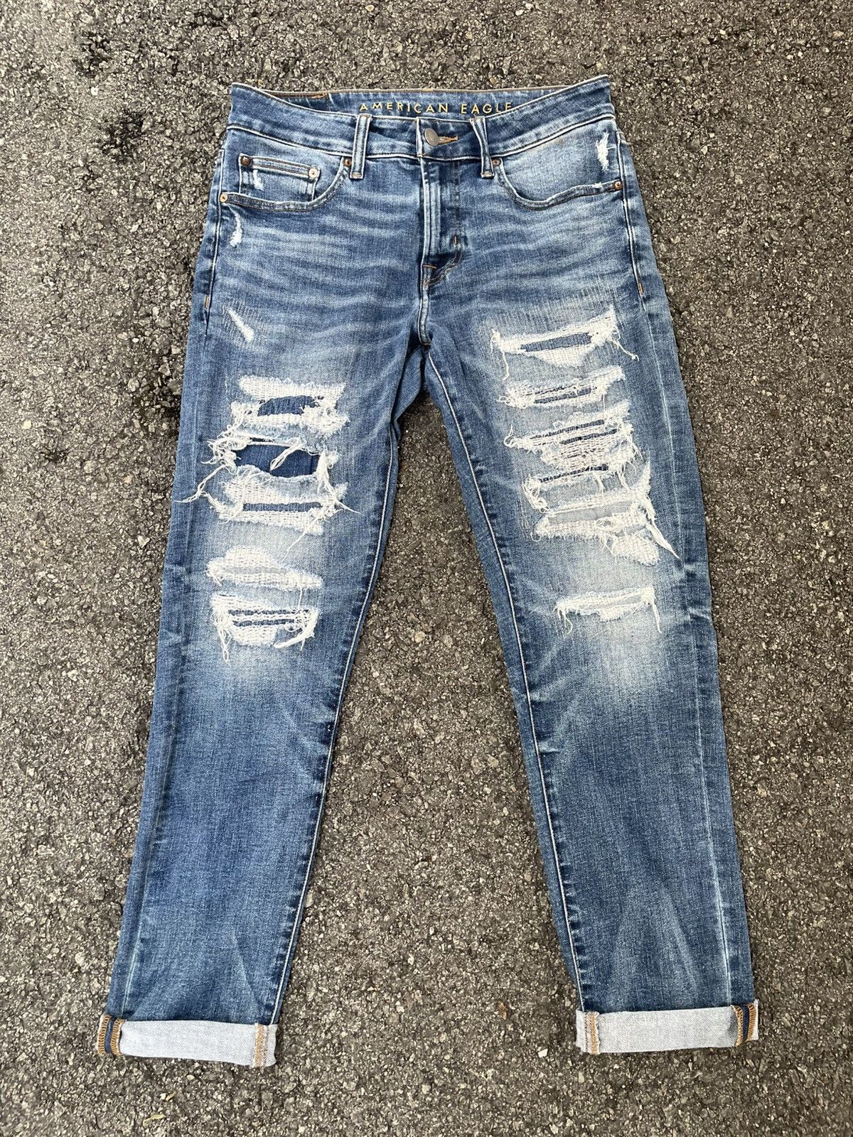 American Eagle Outfitters American Eagle Outfitters Distress Denim skinny Size US 31 - 1 Thumbnail