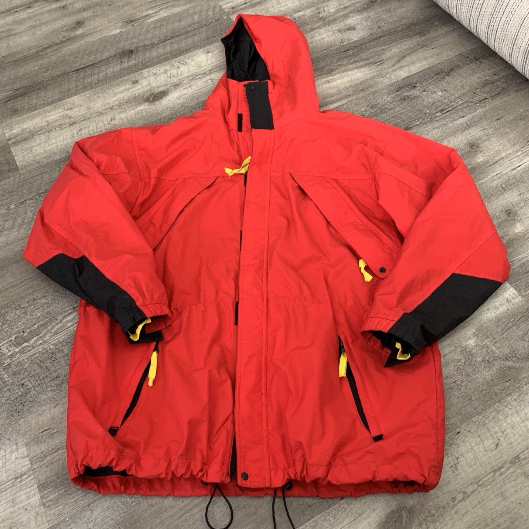 Marlboro VINTAGE Marlboro Adventure Team Jacket Mens XL Red Hooded Parka Windproof Insulated Full Zip Size US XL / EU 56 / 4 - 6 Thumbnail