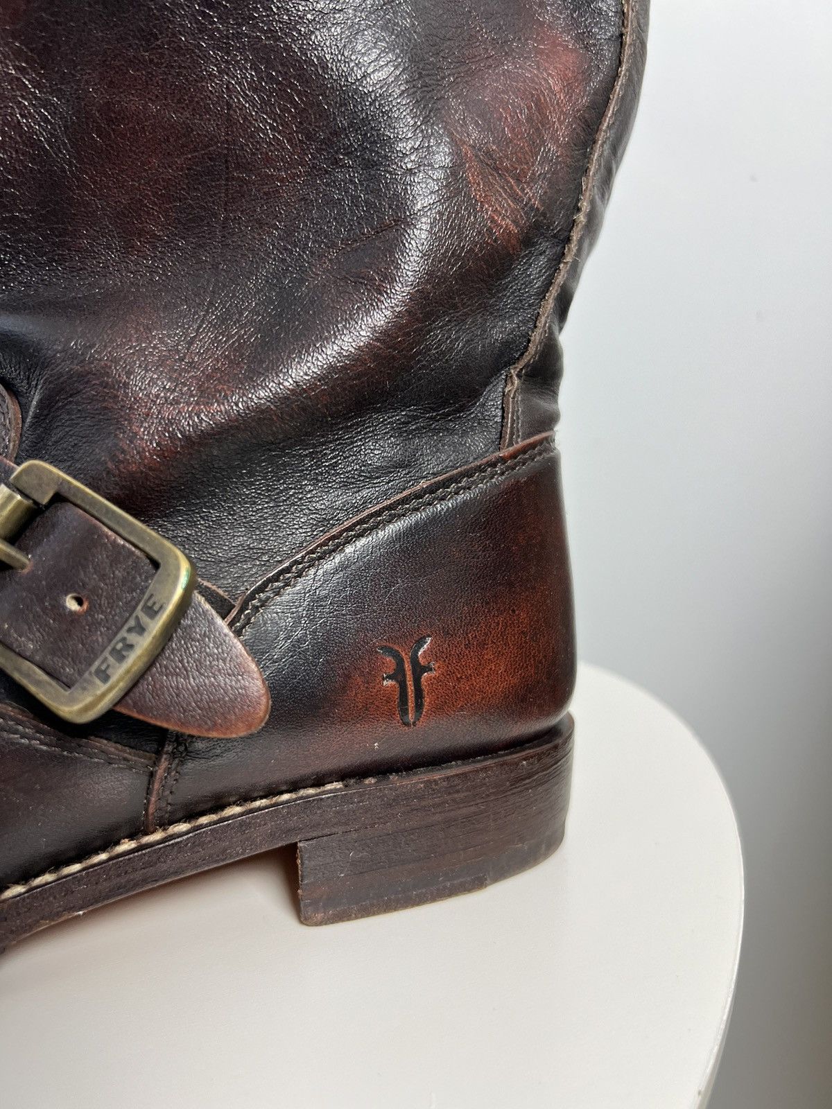 Frye Frye USA Leather Cowboy Boots Hype Model Size US 8 / IT 38 - 5 Thumbnail