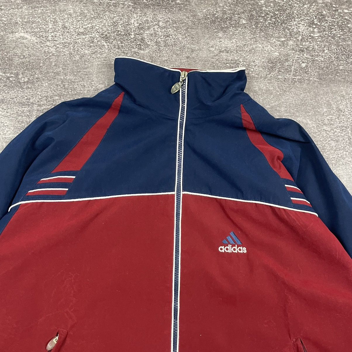 Adidas Vintage Adidas Windbreaker Jacket Size US XL / EU 56 / 4 - 2 Thumbnail
