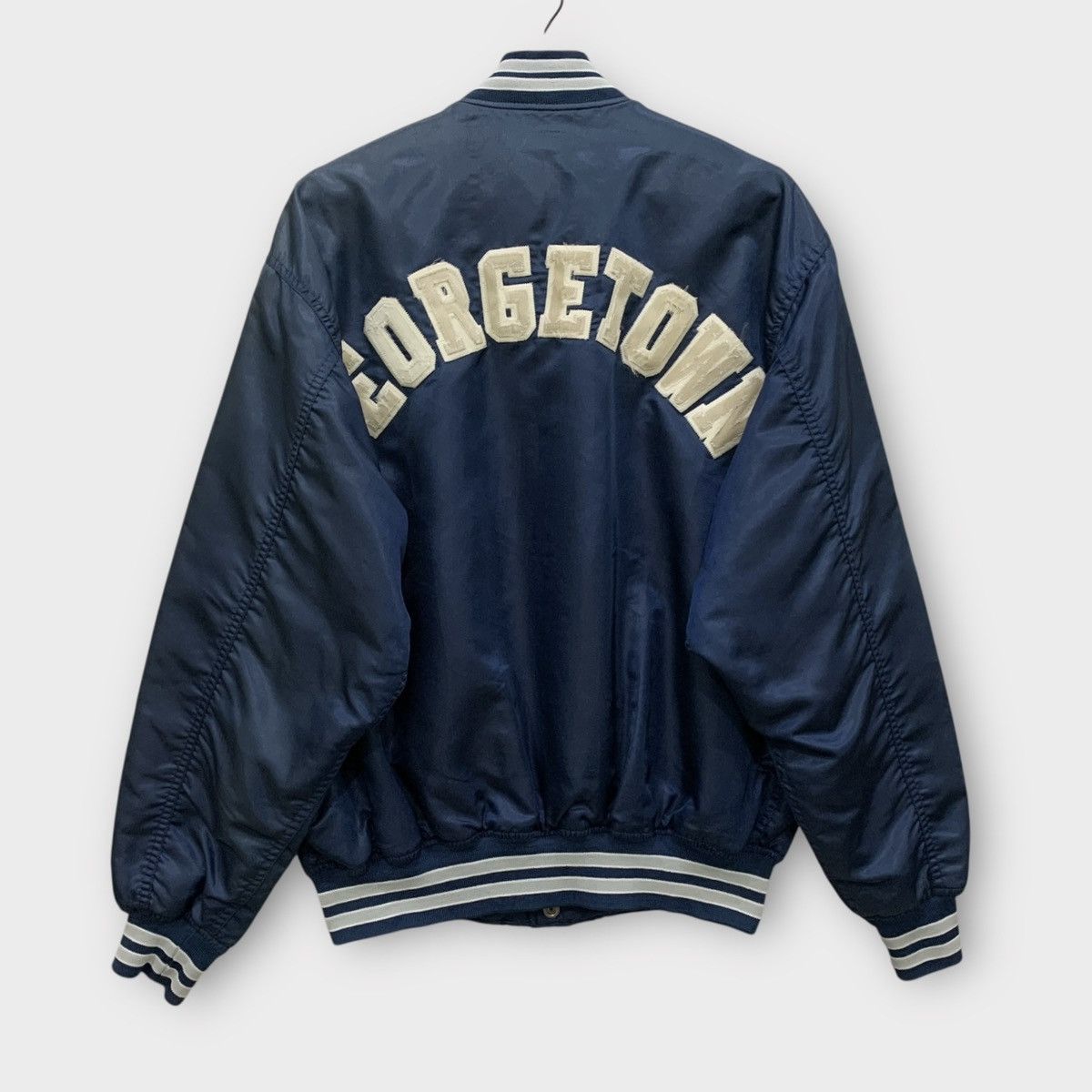 Vintage VINTAGE GEORGETOW HOYAS UNIVERSITY VARSITY JACKET BASKETBALL Size US L / EU 52-54 / 3 - 3 Thumbnail