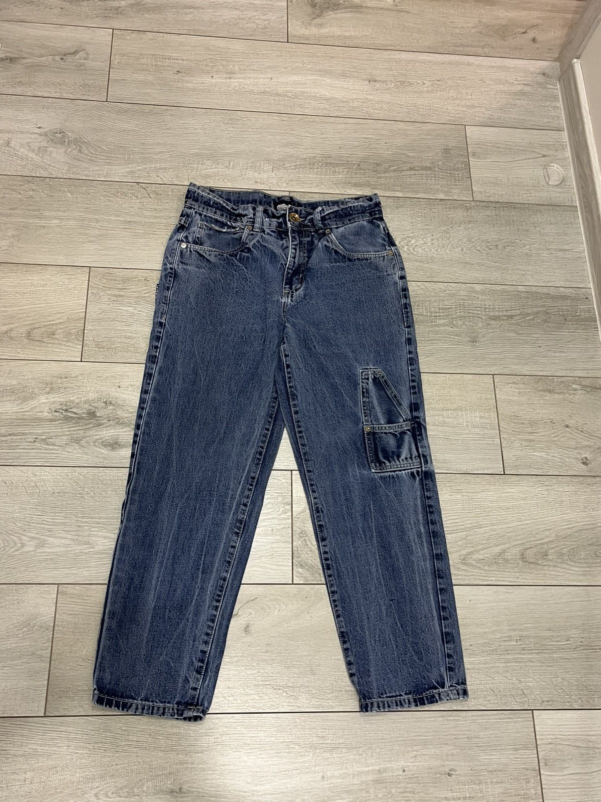 Southpole Crazy Vintage Y2K Blue Southpole Jeans Embroidered Baggy USA Size US 31 - 4 Thumbnail
