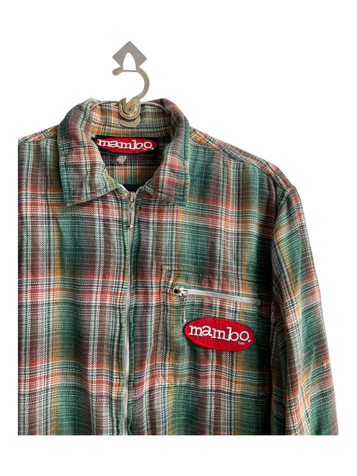 Hook-Ups 1990s Mambo Beautiful Shadow Plaid Patch Pocket Work Jacket Size US L / EU 52-54 / 3 - 3 Thumbnail