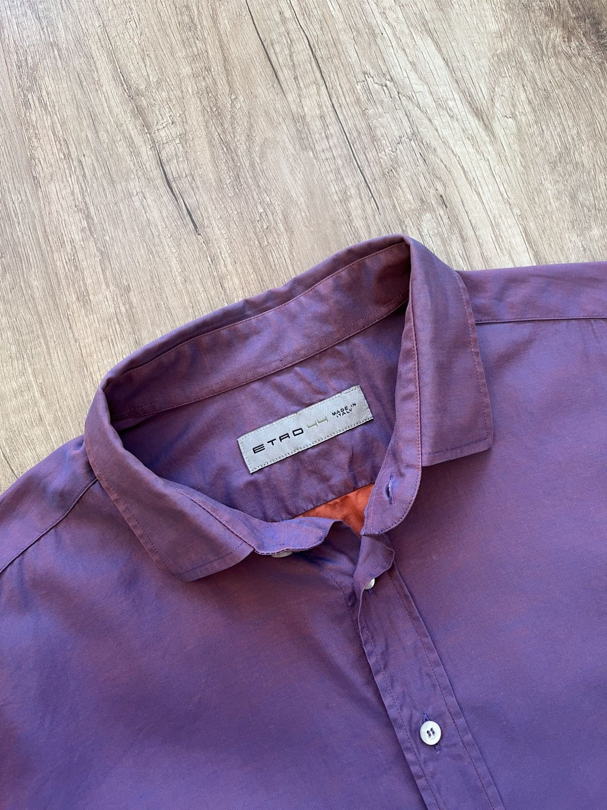 Etro Etro Purple Shirt Size 44 Size US S / EU 44-46 / 1 - 11 Thumbnail