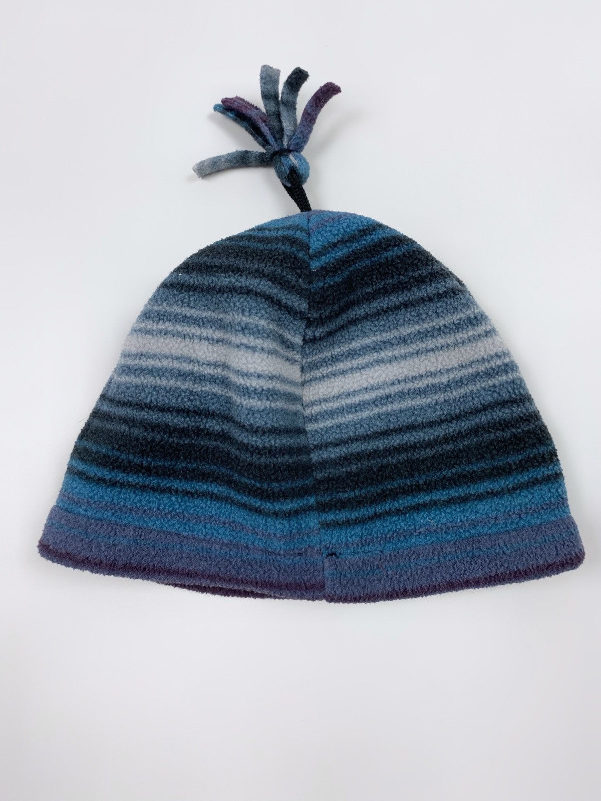Vintage 1990’s Vintage Shred Alert USA Fleece Stripe Skull Beanie Size ONE SIZE - 3 Thumbnail