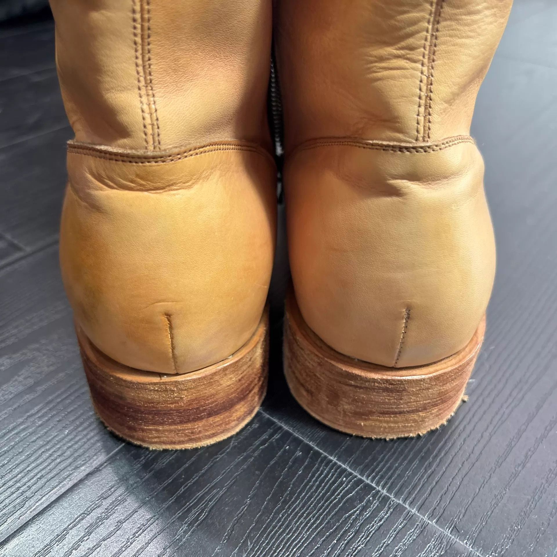 Number (N)ine Number (n)ine 07ss Natural Round Toe Mid-Calf Boots Size US 7 / EU 40 - 7 Thumbnail
