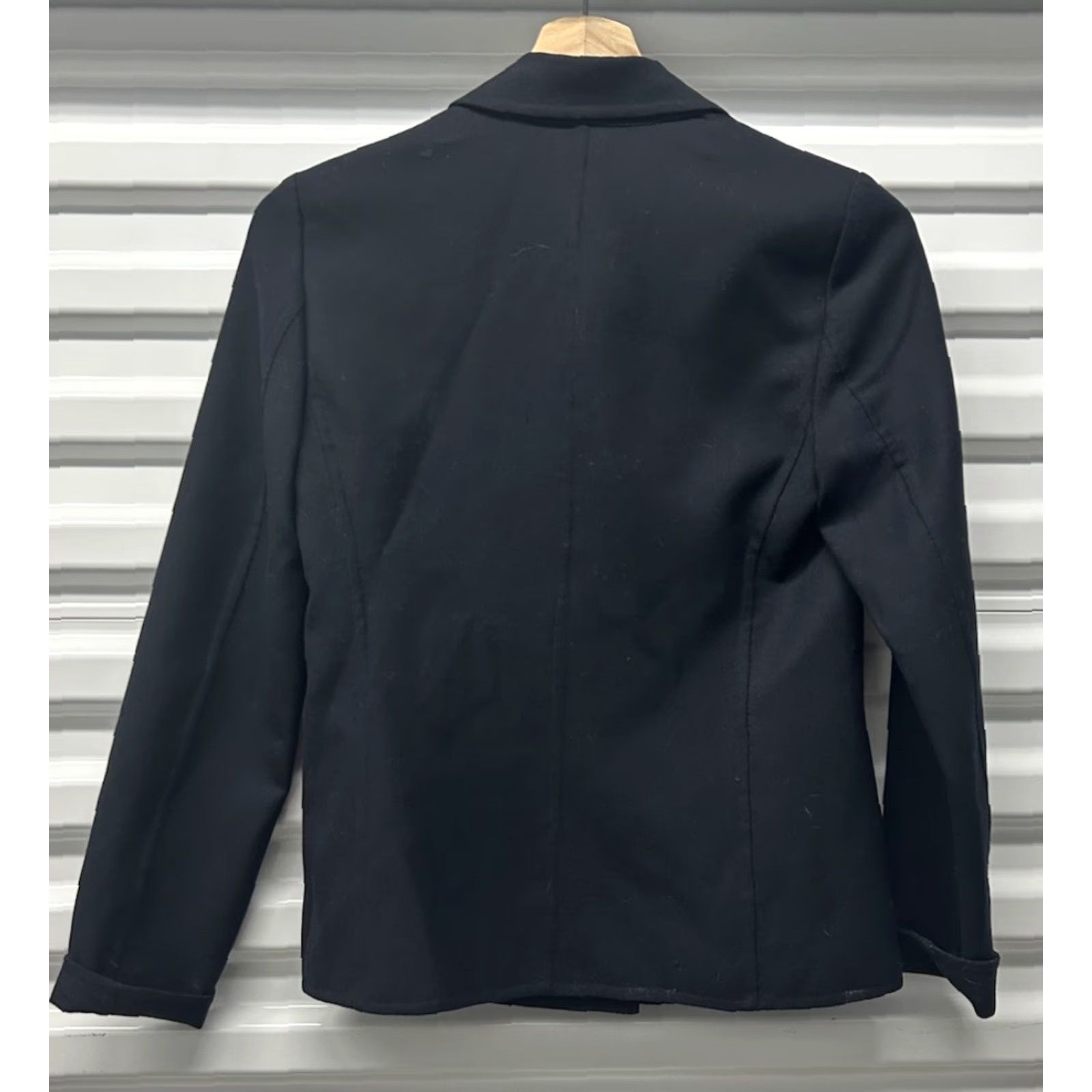 Michael Kors Womens Michael Kors Jacket Petites Navy Blue Wool Blend ButtonUp Size 2P Overcoat Womens Size XS / US 0-2 / IT 36-38 - 2 Thumbnail