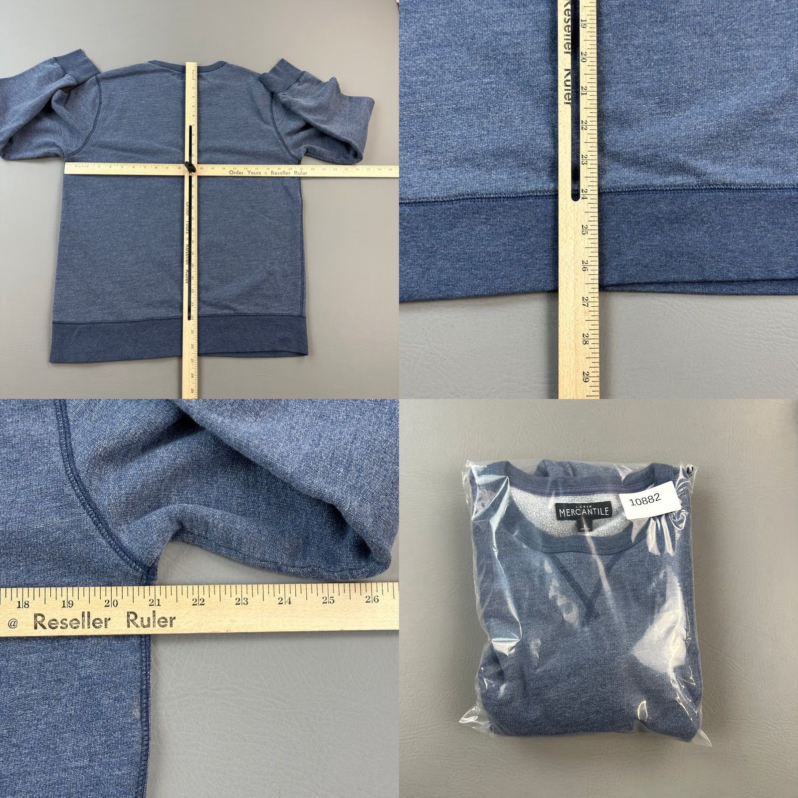 J.Crew J.Crew Mercantile Sweatshirt Women's L Crewneck Pullover Athleisure Blue Cotton Blend Fleece Logo Casual Activewear 90s Outdoors Womens Size L / US 10 / IT 46 - 8 Thumbnail