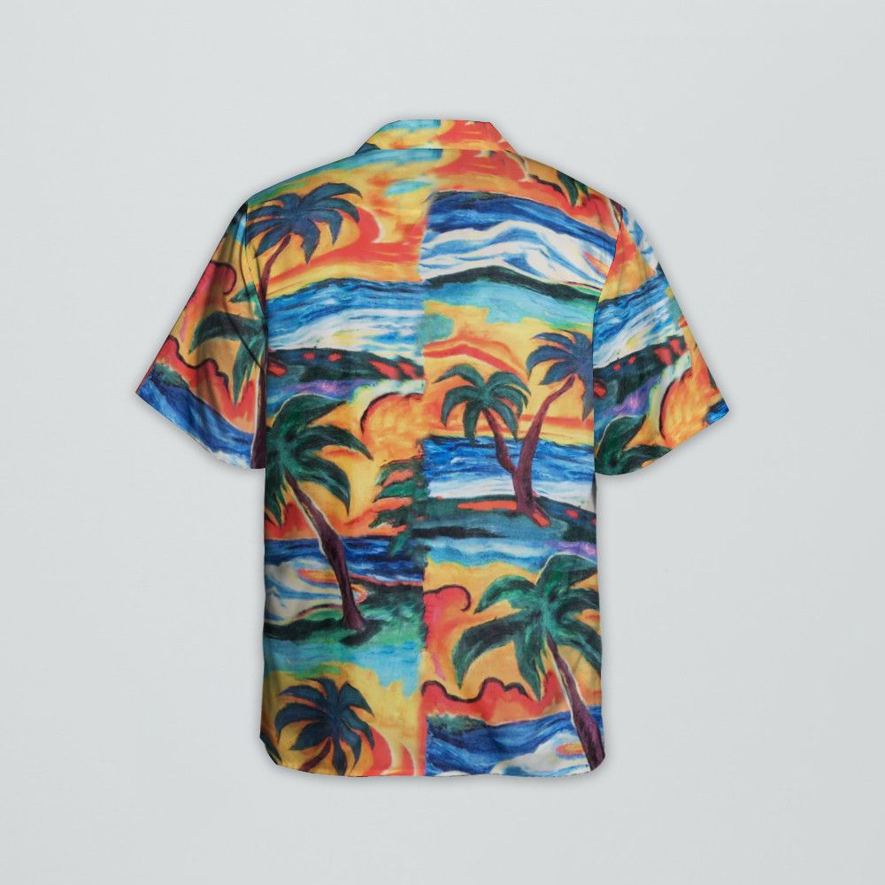Designer Sunset-Print Shirt — Elevate Your Wardrobe Size US XL / EU 56 / 4 - 2 Thumbnail