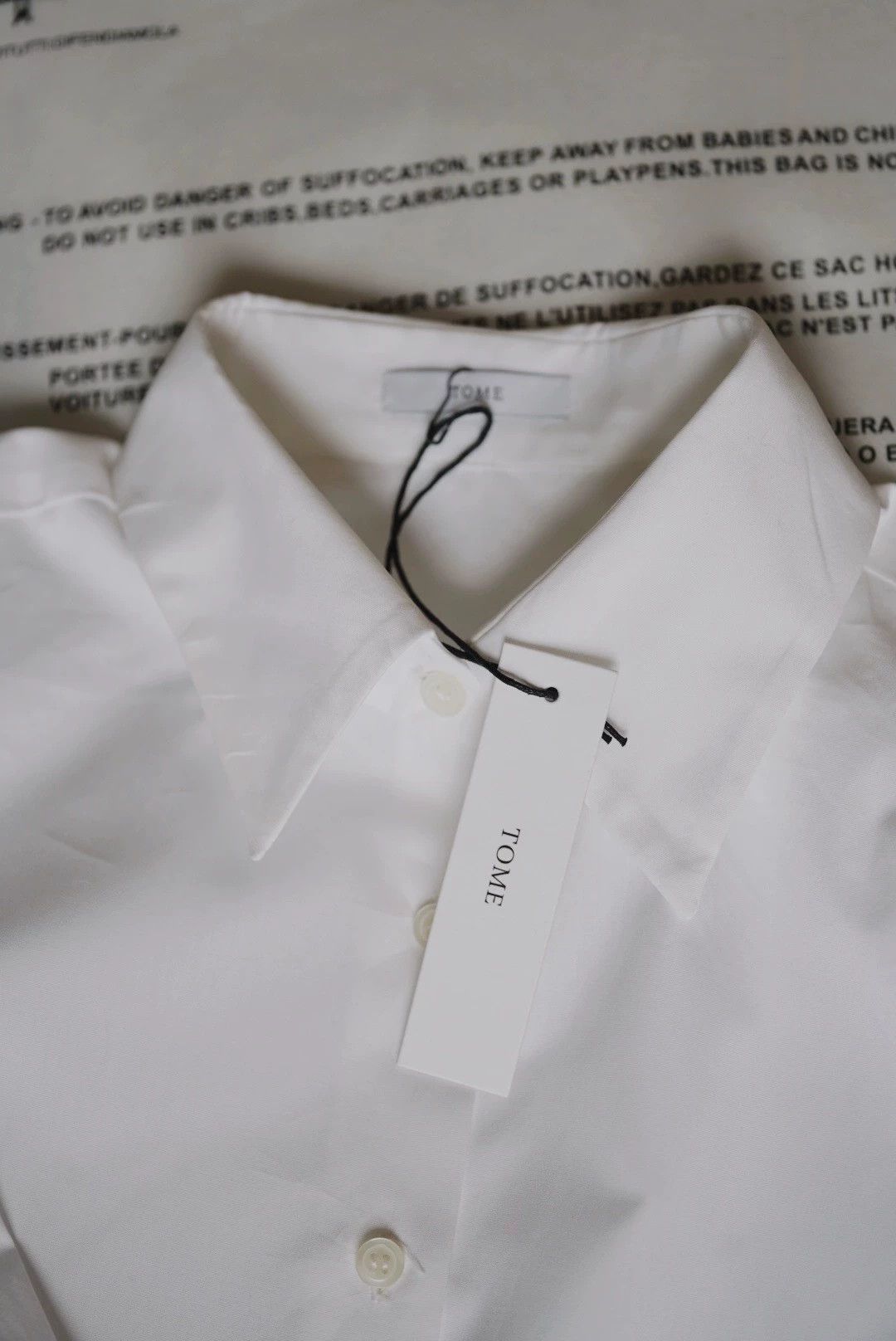 Tommy Hilfiger TOME Women's White Pleated Collar Shirt DressesUS4 Size S / US 4 / IT 40 - 9 Thumbnail
