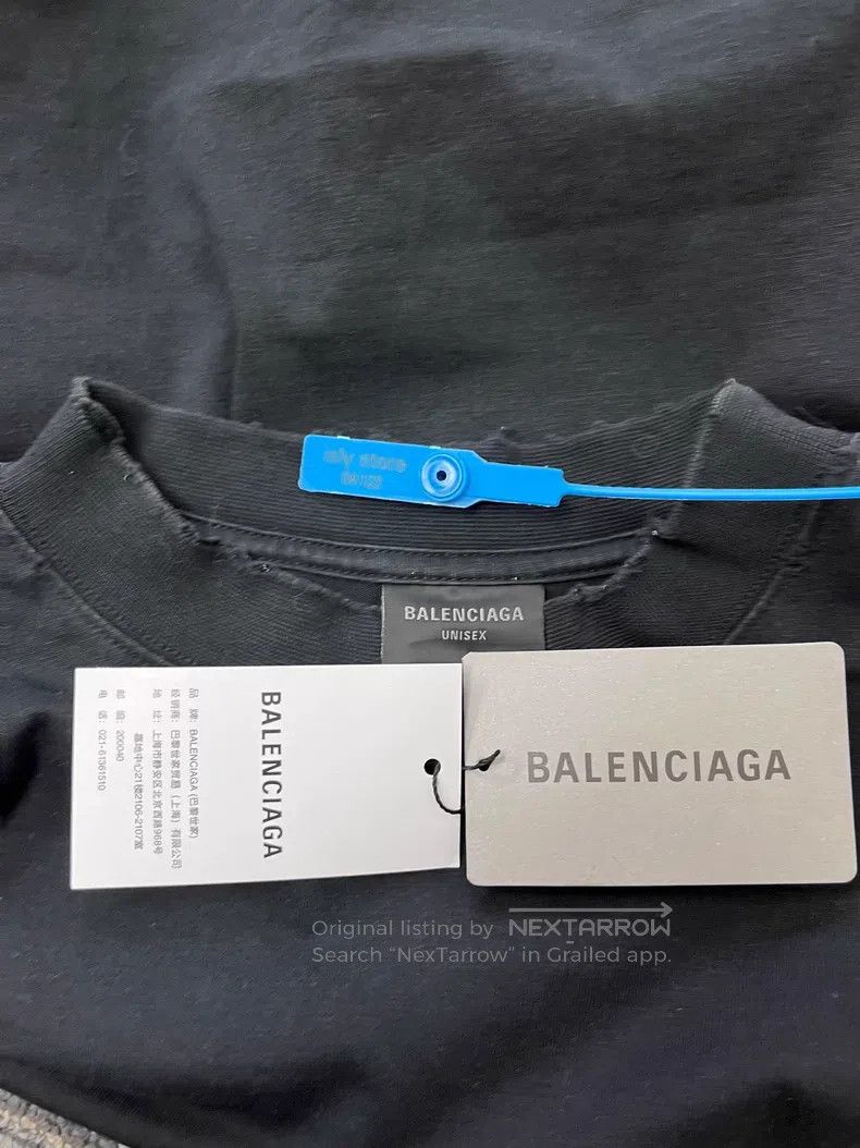 Balenciaga Balenciaga Letter print round neck short sleeve Size US M / EU 48-50 / 2 - 5 Thumbnail