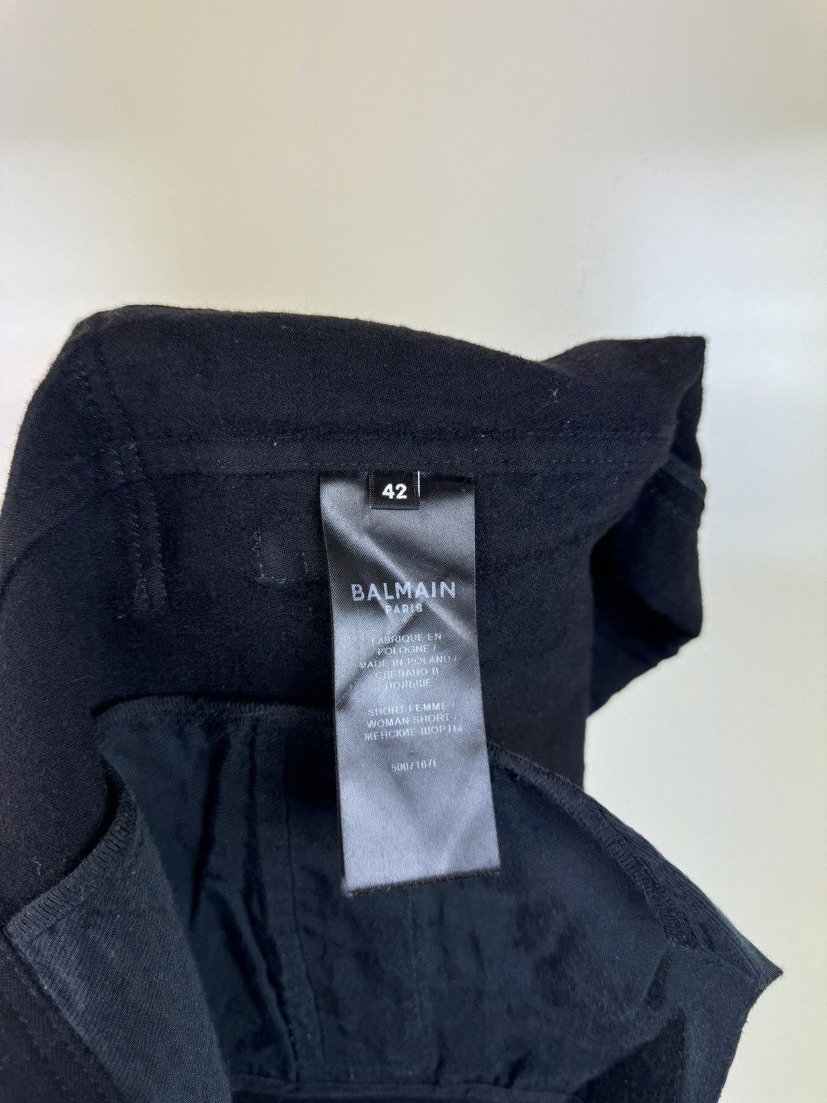 Balmain Balmain boiled wool cargo Bermuda shorts black high rise Size 28" / US 6 / IT 42 - 13 Thumbnail