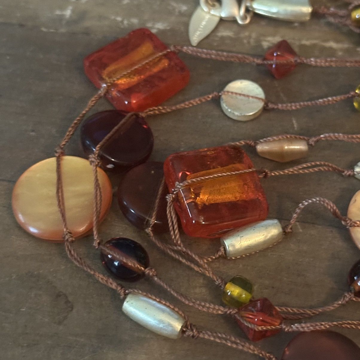Coldwater Creek Coldwater creek earth tone station glass bead necklace Size ONE SIZE - 3 Thumbnail