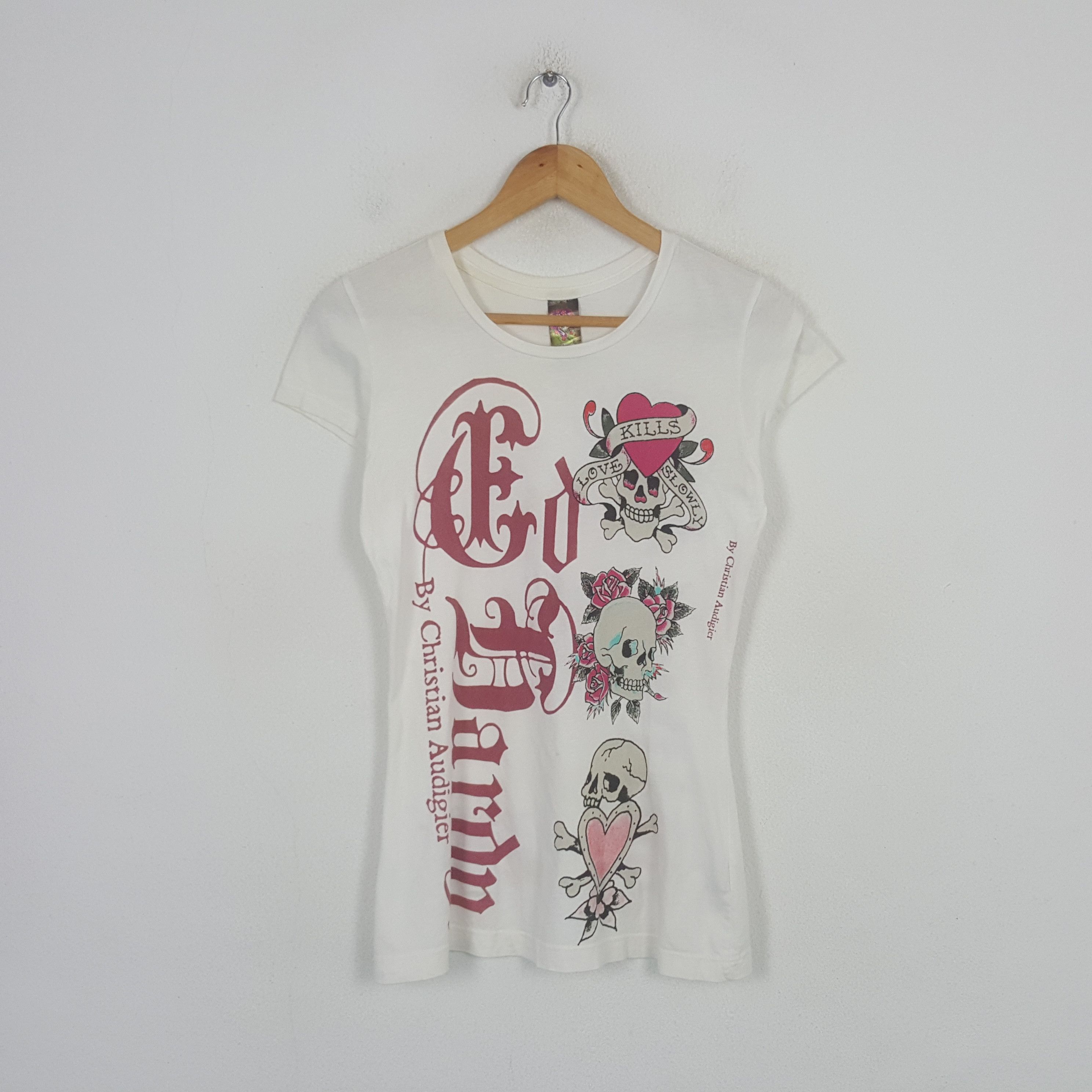 Ed Hardy Vintage Ed Hardy by Christian Audigier Women Tshirt C301N66 Size US XS / EU 42 / 0 - 1 Thumbnail