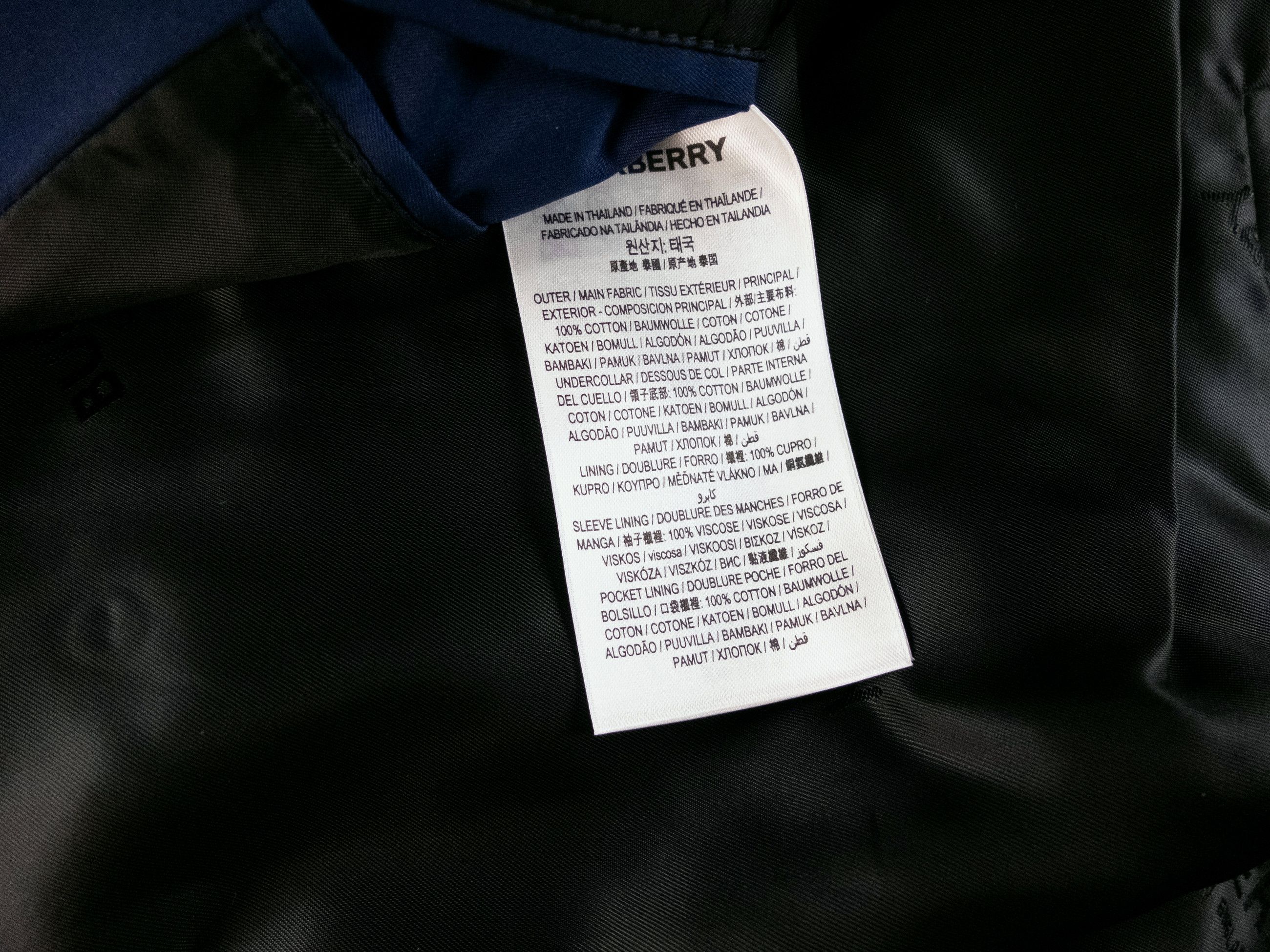 Burberry BURBERRY Britton navy blue cotton trench coat Large Size US L / EU 52-54 / 3 - 13 Thumbnail