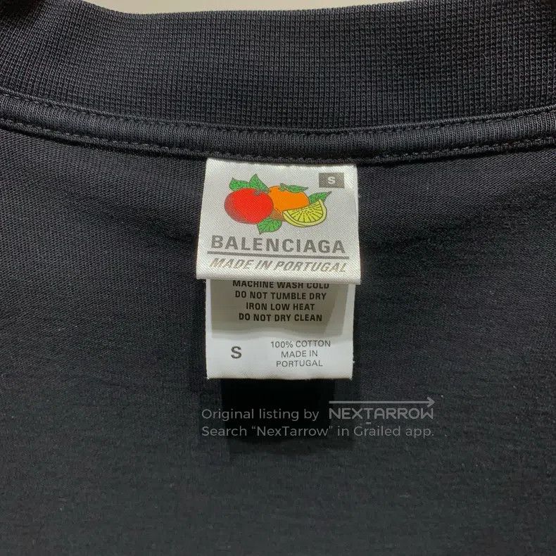 Balenciaga Balenciaga Embroidered Logo Short Sleeve Size US S / EU 44-46 / 1 - 6 Thumbnail