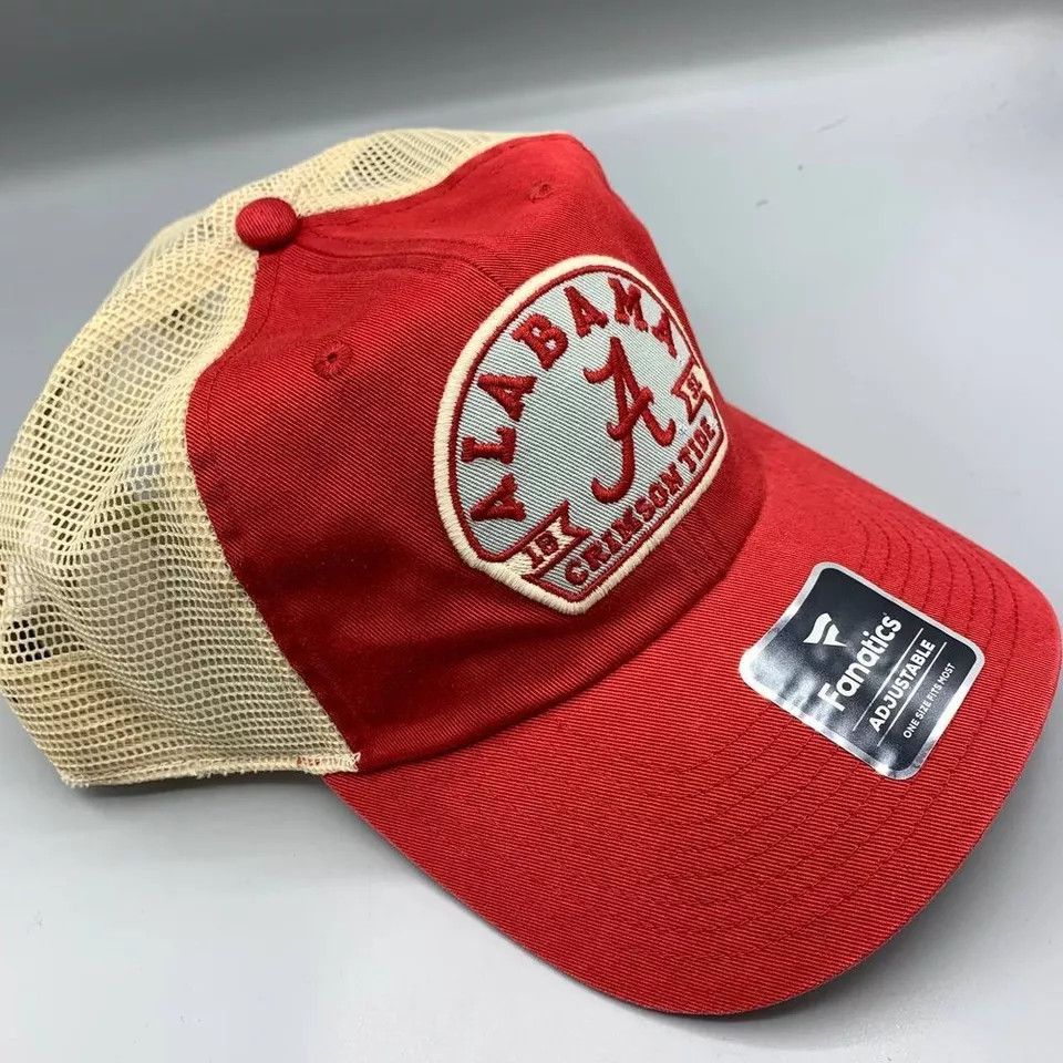 Other Alabama Crimson Tide Trucker Hat Men Fanatics Snap Back Cap Size ONE SIZE - 3 Thumbnail