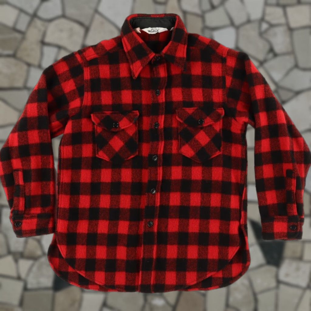 Vintage VTG Woolrich Heavy Mackinaw Wool Plaid Button Up Shirt Red Men's L Size US L / EU 52-54 / 3 - 1 Thumbnail