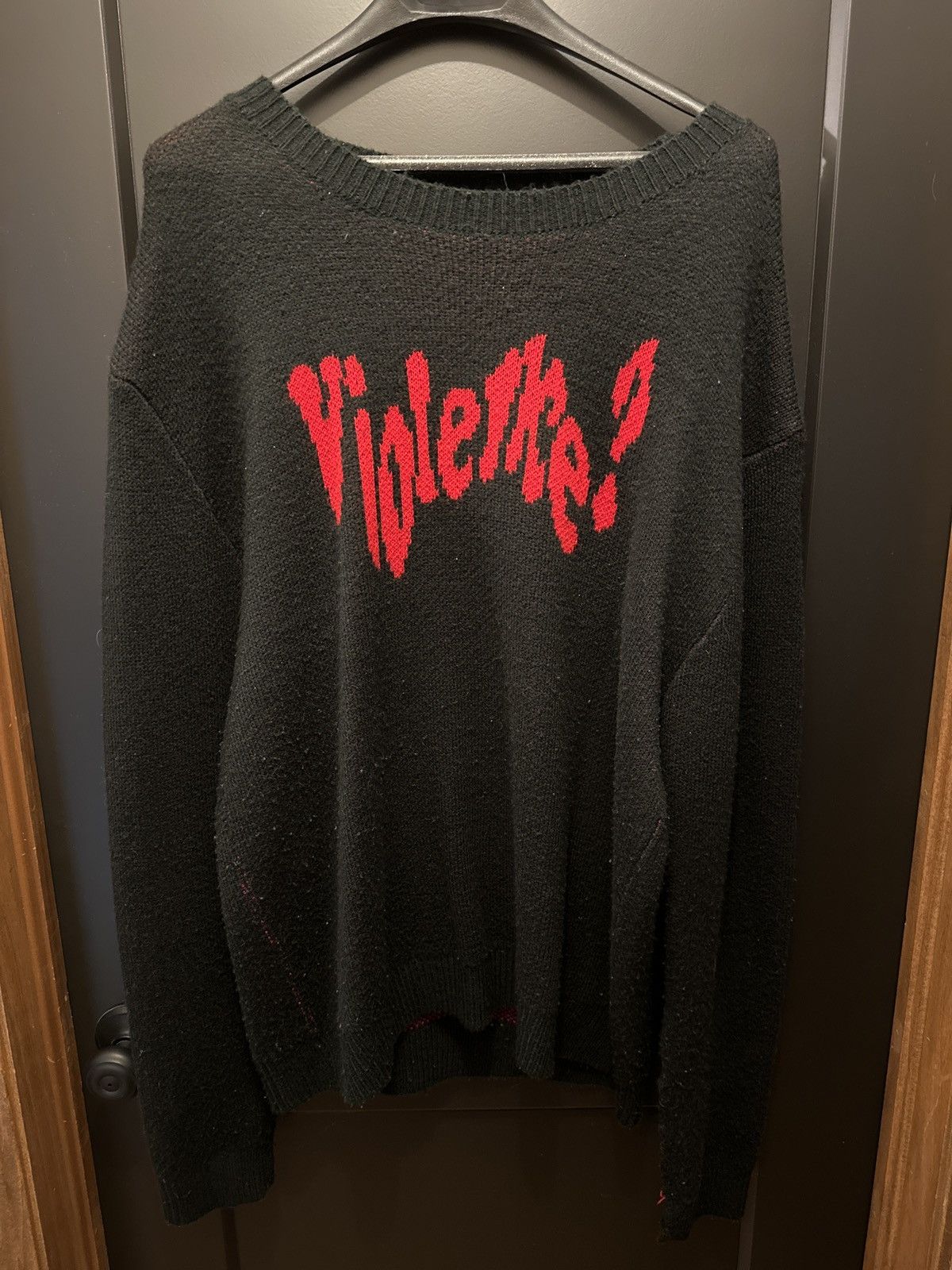 Very rare very rare violence knitted sweater large grailed