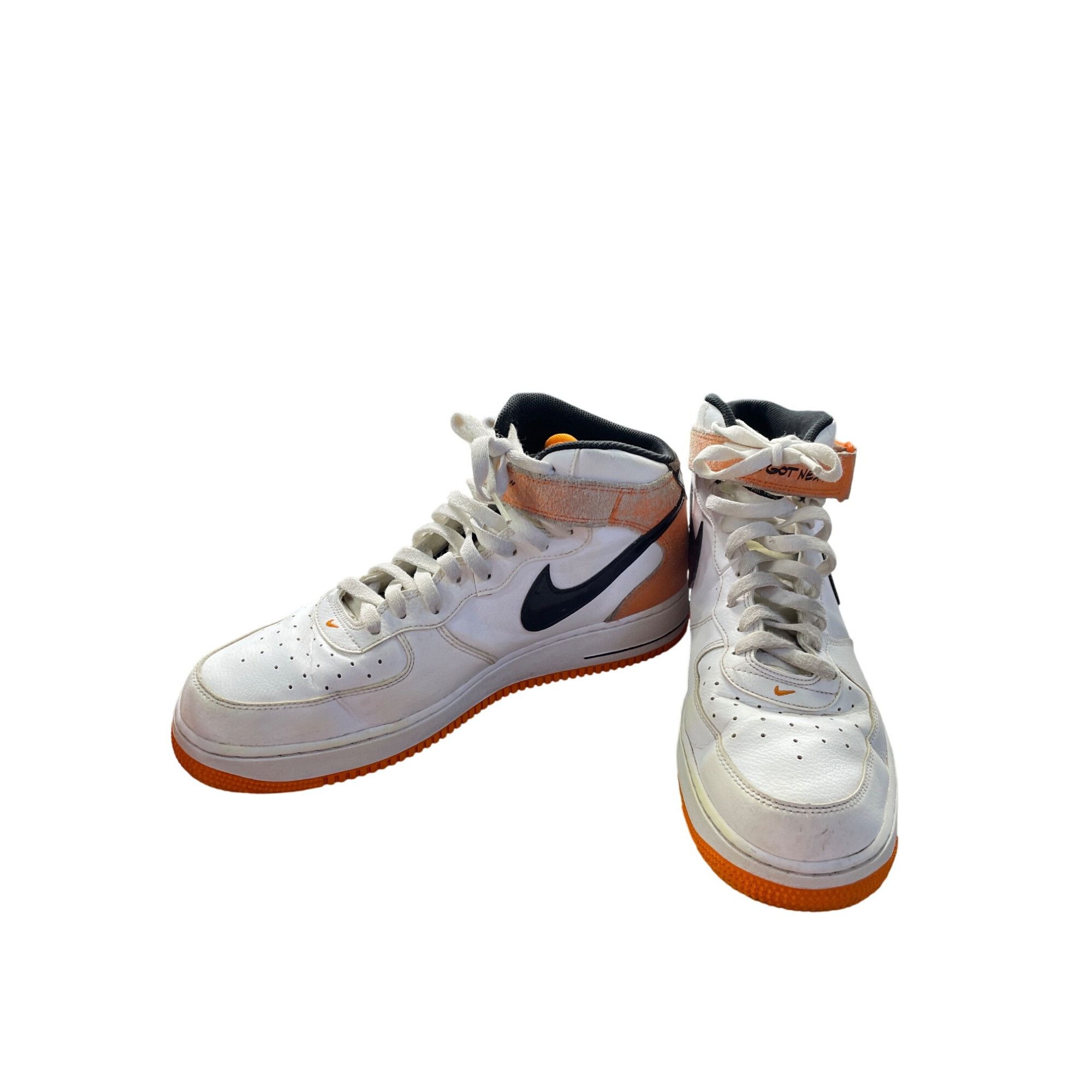Nike Nike Air Force 1 Mid "I Got Next" Mens white orange Sneakers Size US 12 / EU 45 - 2 Thumbnail