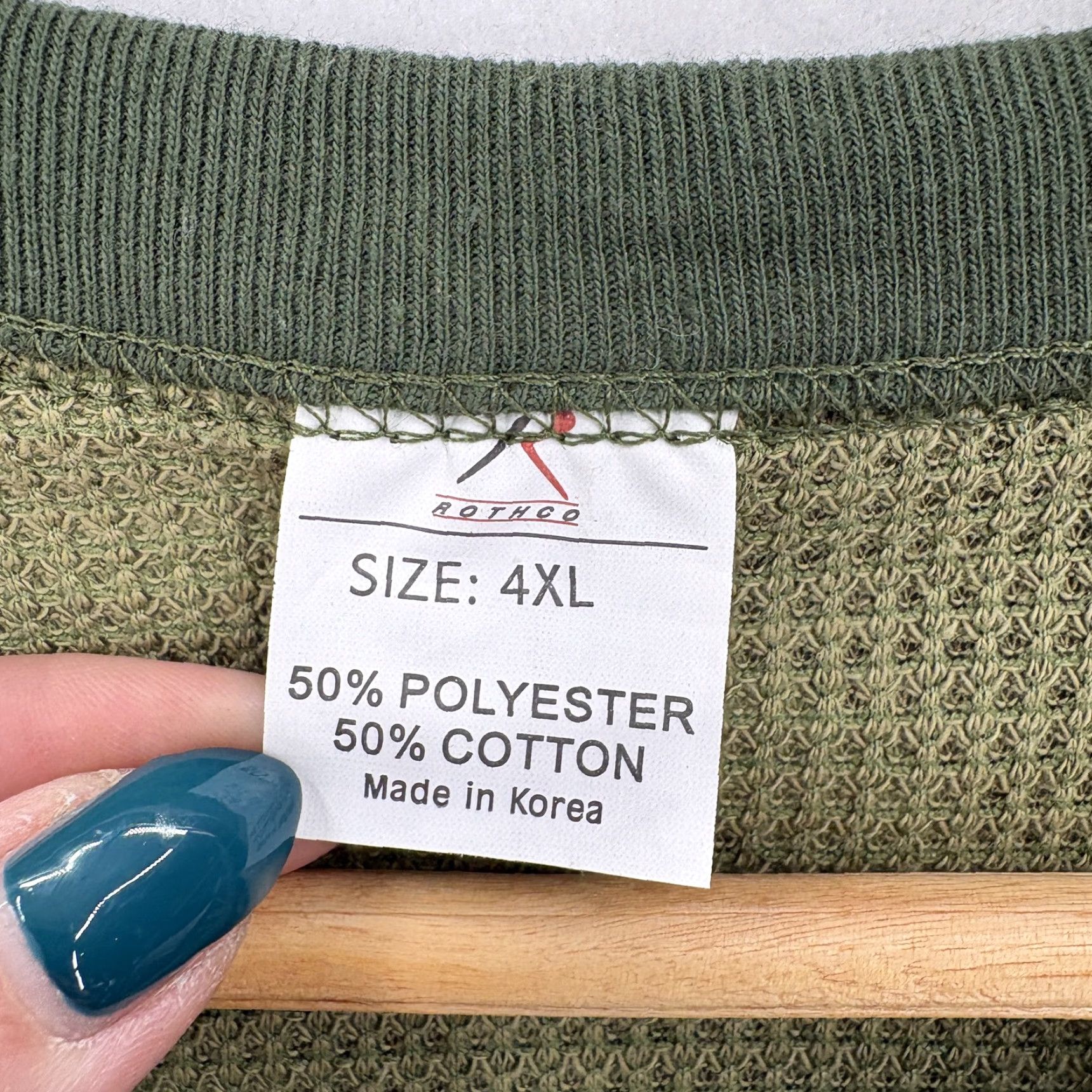 Rothco Rothco Shirt Mens 4XL Green Camo Thermal Long Sleeve Crew Neck Military Rugged Size US XXL / EU 58 / 5 - 4 Thumbnail