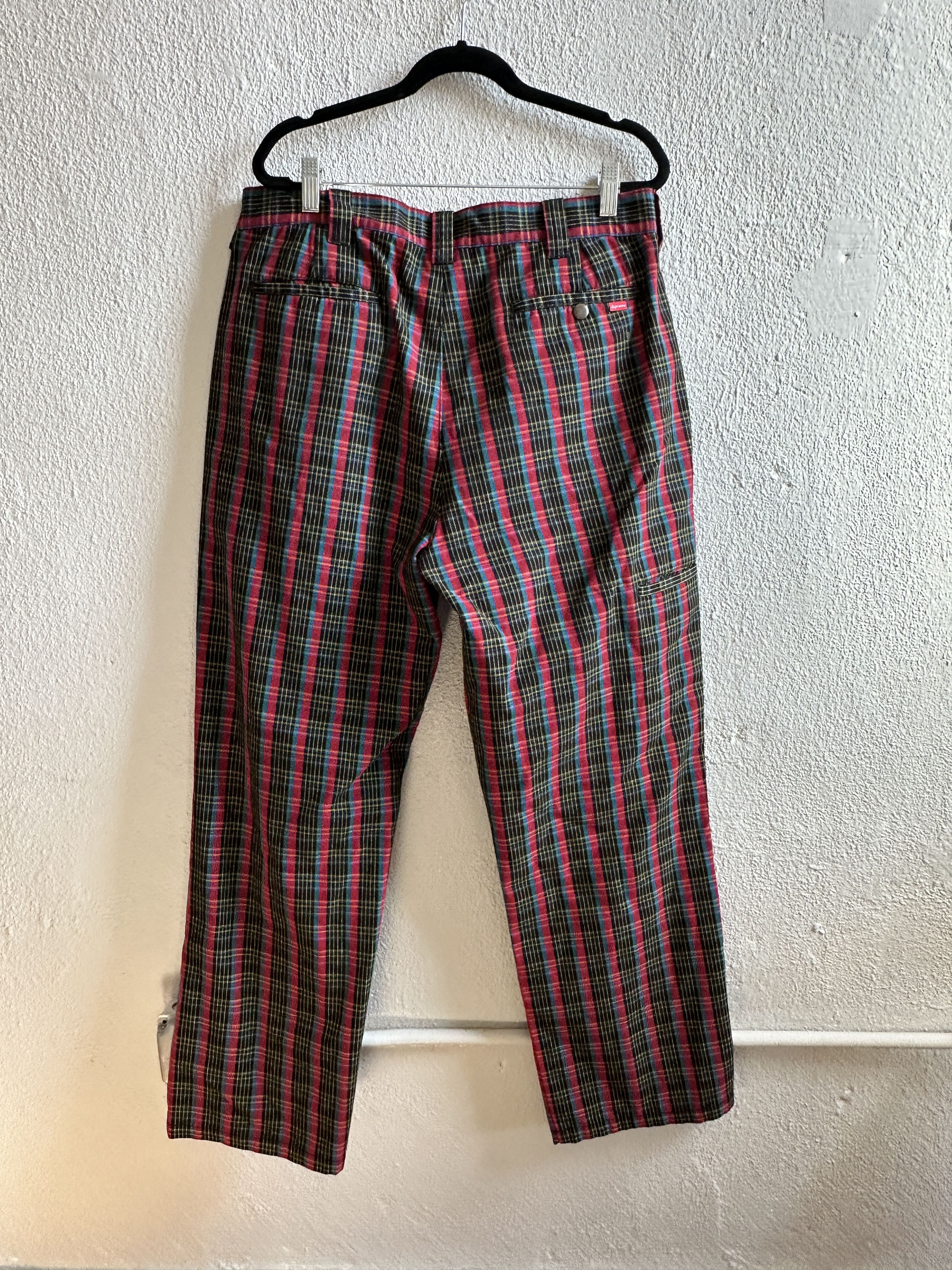Supreme Supreme Check Work Pants Size US 35 - 5 Thumbnail