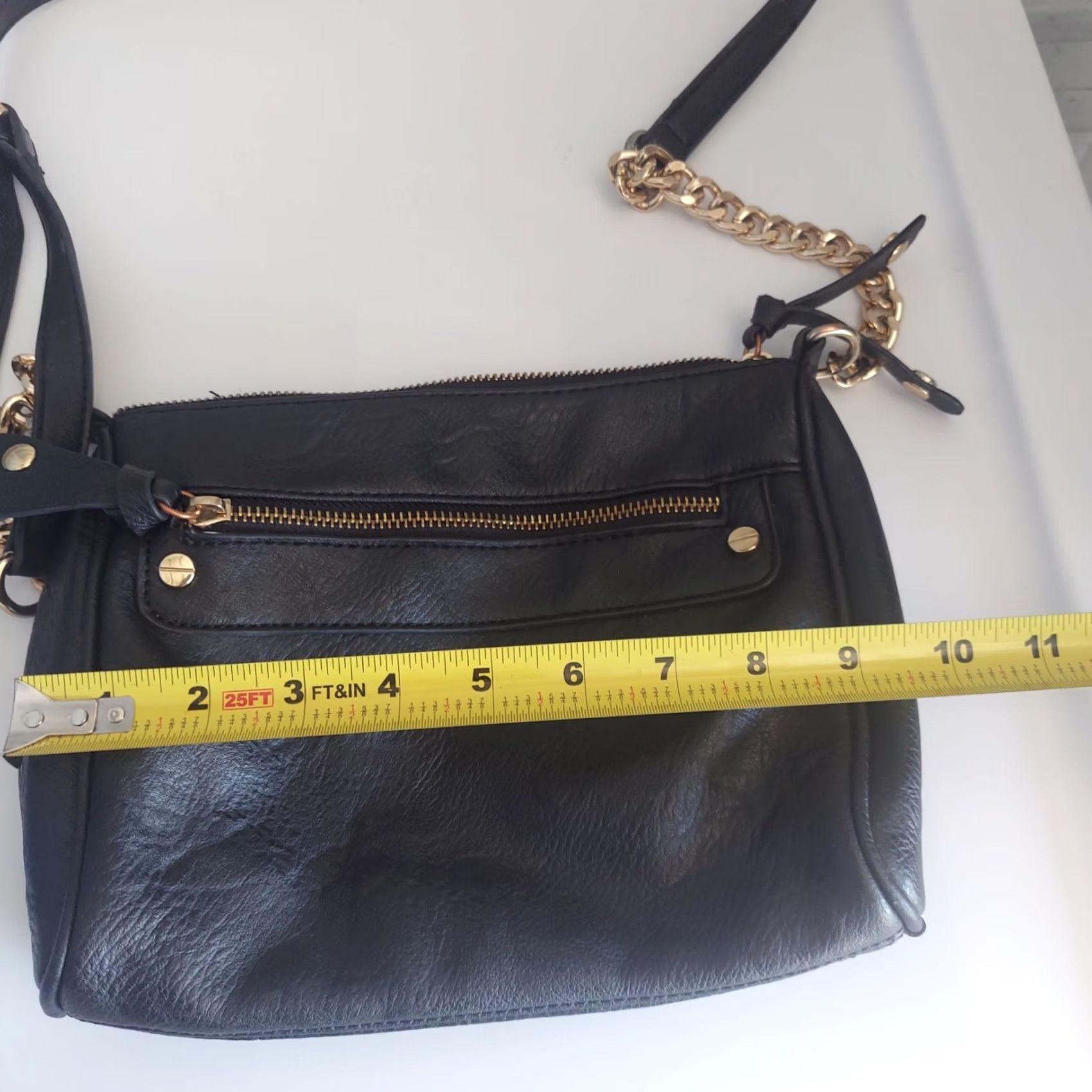 Vintage BP Gold Chain Black Crossbody Purse Bag Size ONE SIZE - 7 Thumbnail