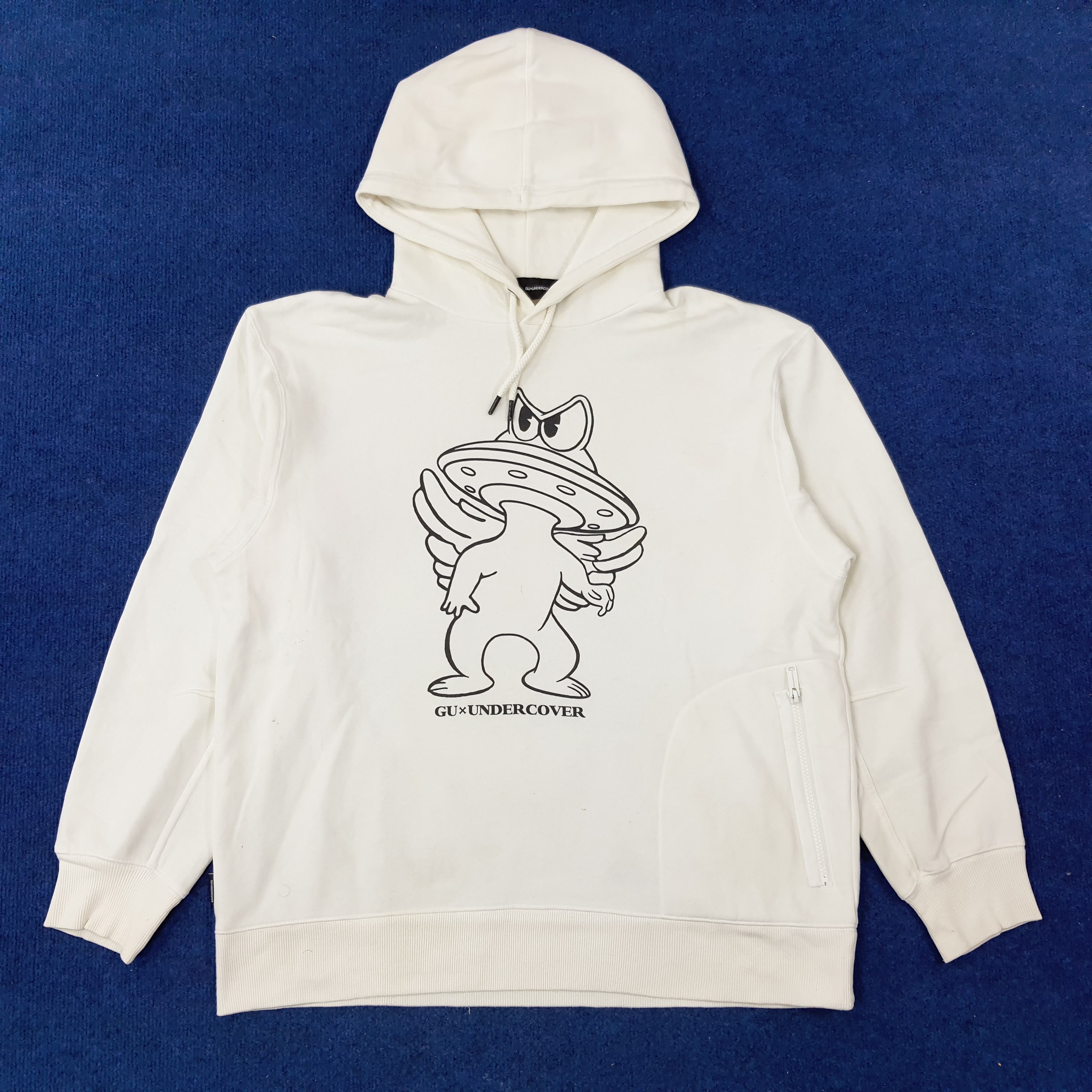 Japanese Brand × Undercover × Vintage Vintage GU x Undercover Japanese Brand Hoodie Sweatshirts Size US L / EU 52-54 / 3 - 1 Thumbnail