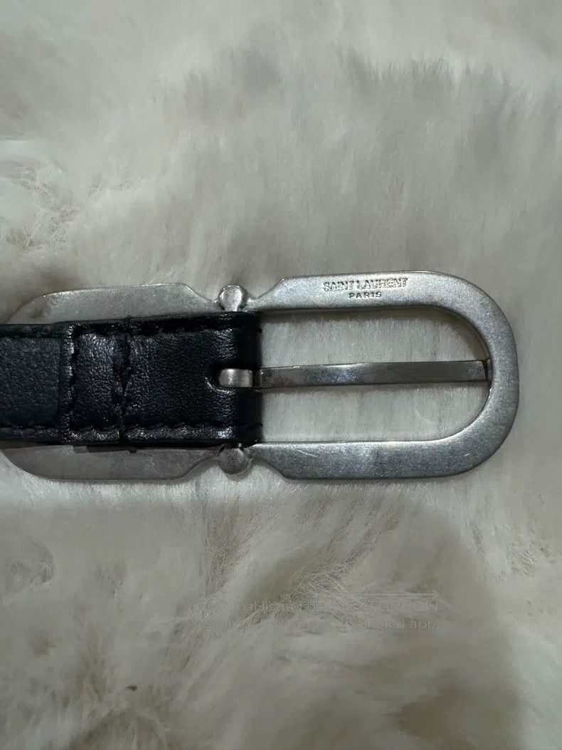Saint Laurent Paris Saint Laurent Paris size 95 Black silver belt Size ONE SIZE - 5 Thumbnail