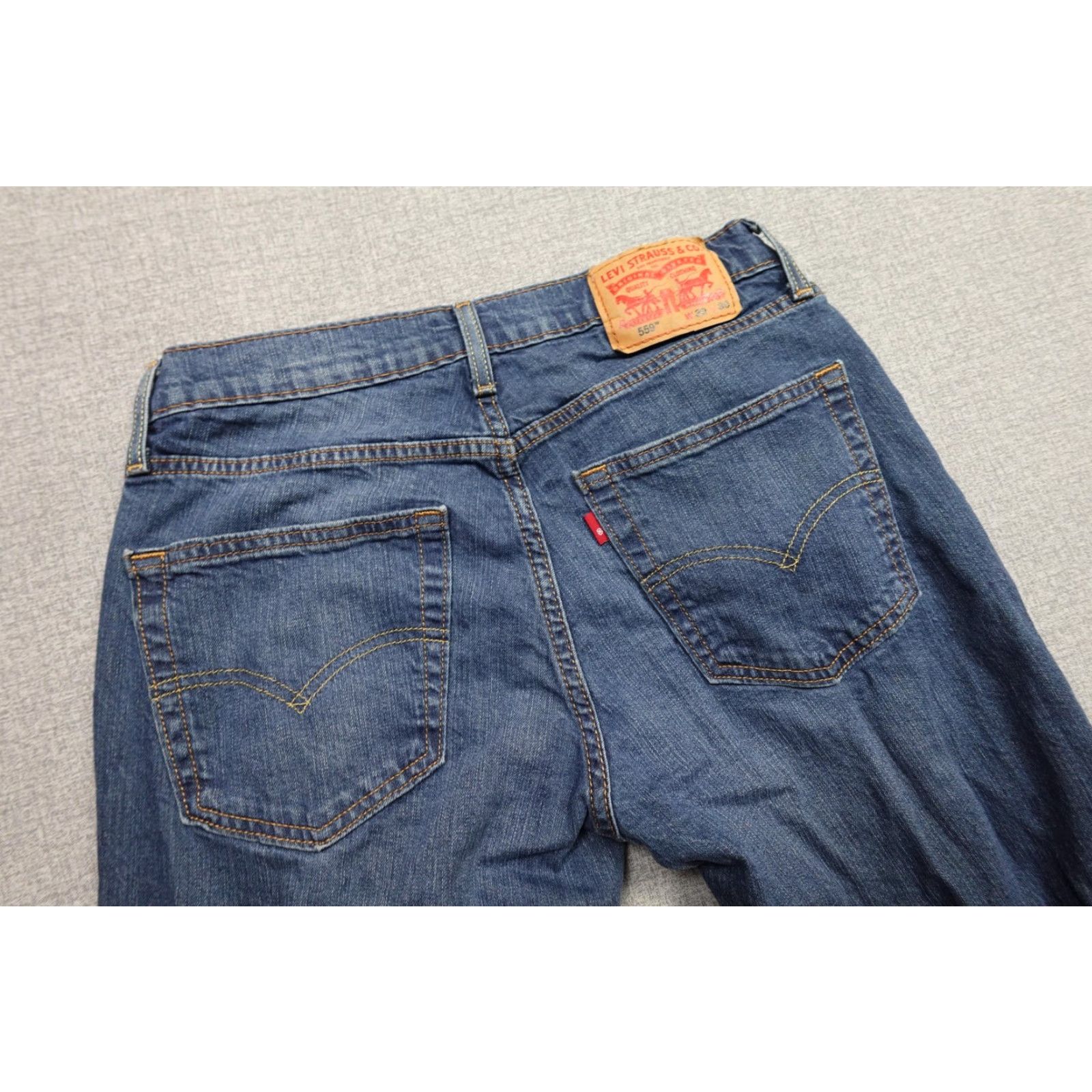 Levi's Levi's 559 Jeans Mens 30x30 Blue Denim Straight Leg 5-Pocket Zip Fly N/A Size US 30 / EU 46 - 2 Thumbnail