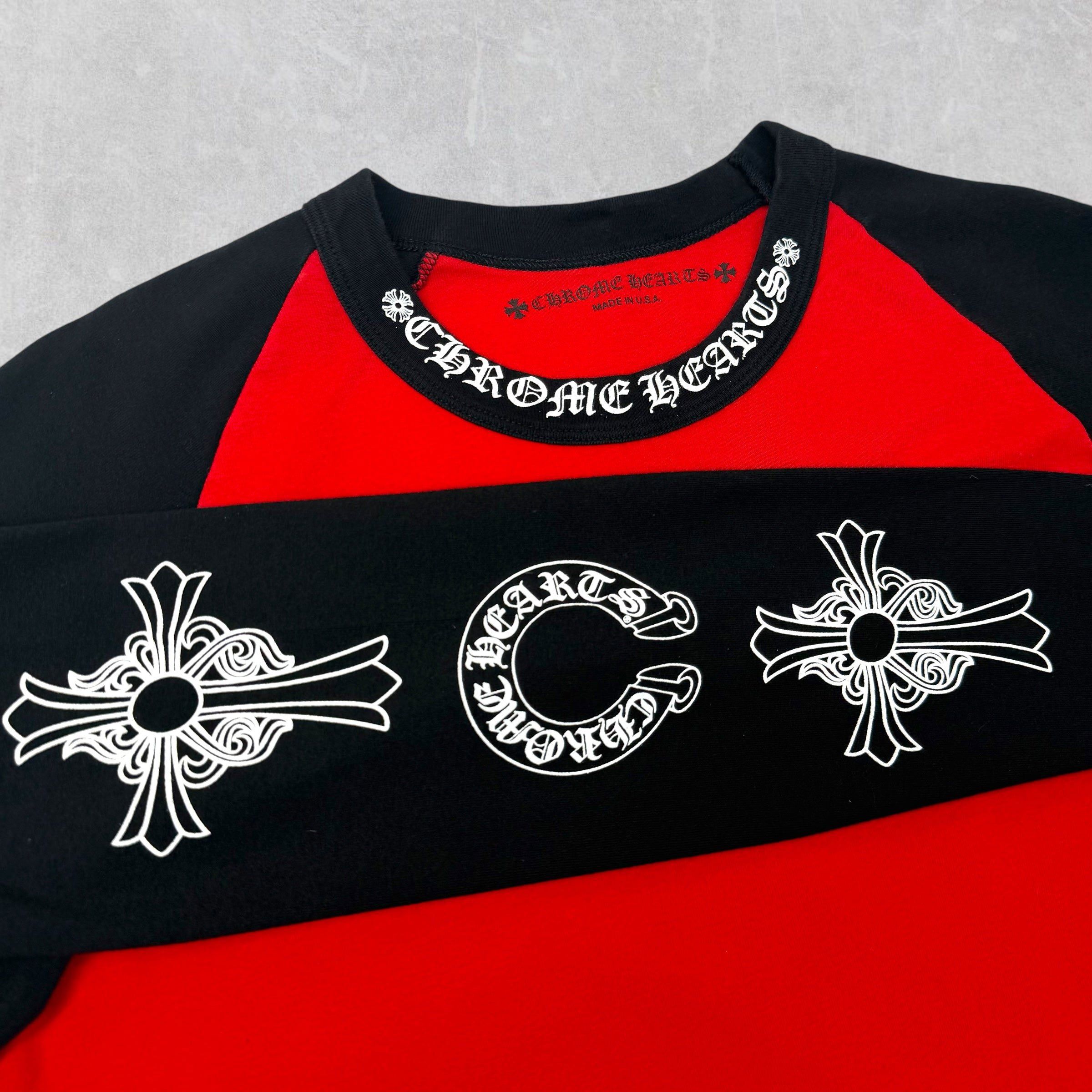 Chrome Hearts Chrome Hearts Raglan Neck Logo Tee Red XXL Size US XXL / EU 58 / 5 - 3 Thumbnail