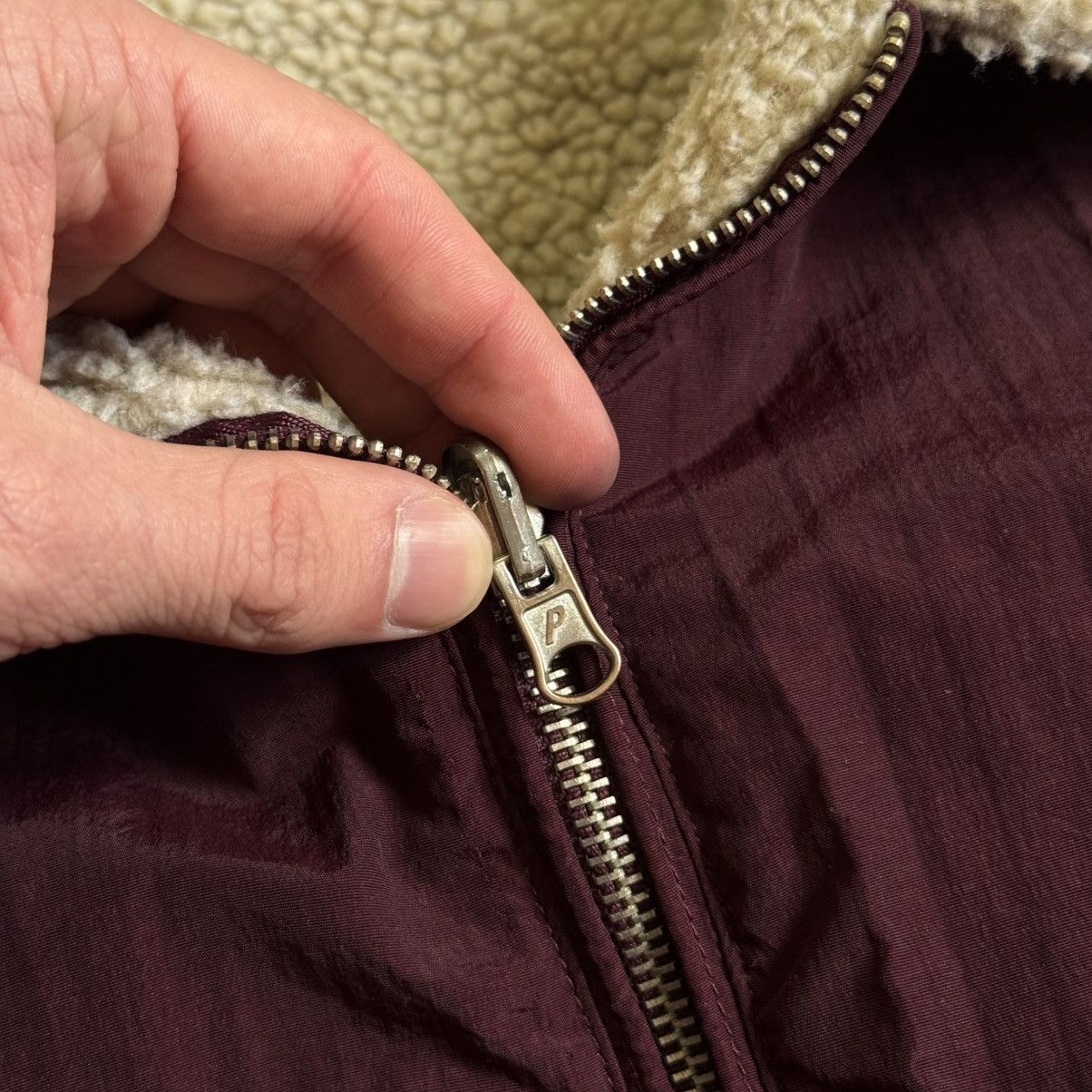 Palace Palace Reversible Sherpa Bomber Luxury Colour Burgundy/Cream Size US L / EU 52-54 / 3 - 6 Thumbnail