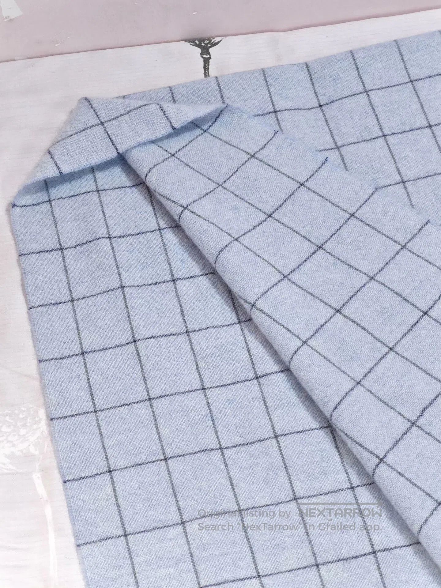 Ermenegildo Zegna Colombo Cashmere Scarf in Light Blue. Size ONE SIZE - 4 Thumbnail