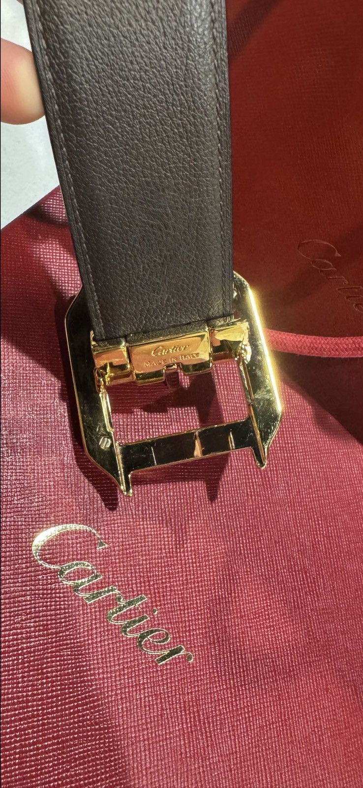 Cartier Cartier reversible santos belt Size 32 - 11 Thumbnail