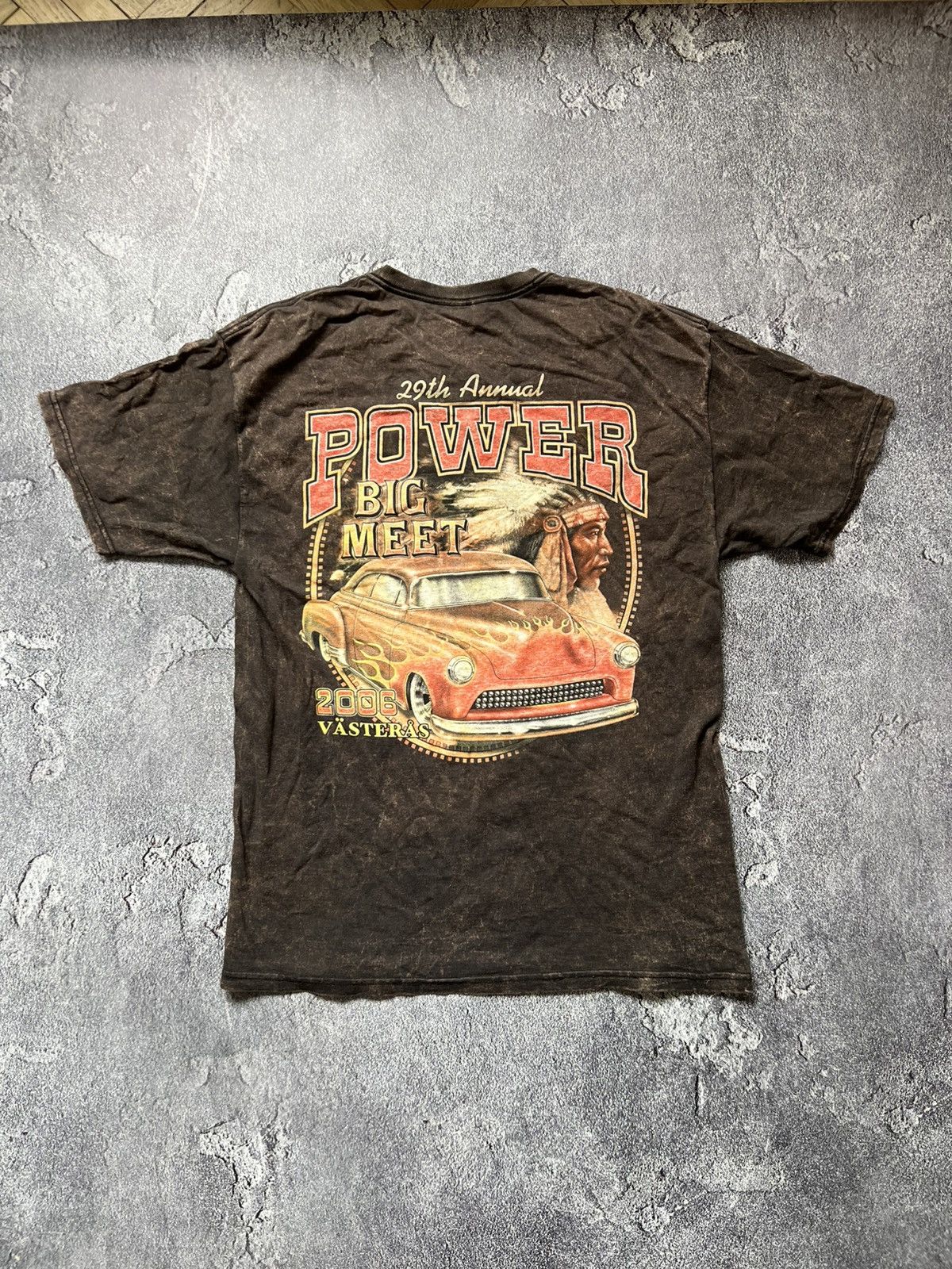 Vintage 00s Vintage Power Big Car Meet 2006 Rusted Logo T-Shirt Size US L / EU 52-54 / 3 - 1 Thumbnail