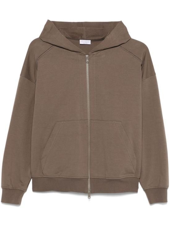 Brunello Cucinelli BRUNELLO CUCINELLI Women Hoodies MH827FB706 C8705 Brown Size XL / US 12-14 / IT 48-50 - 1 Thumbnail