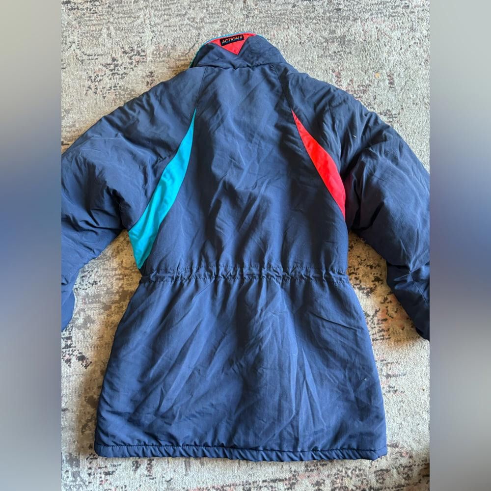 Designer Vintage colour block 1980 winter coat Size M / US 6-8 / IT 42-44 - 5 Thumbnail