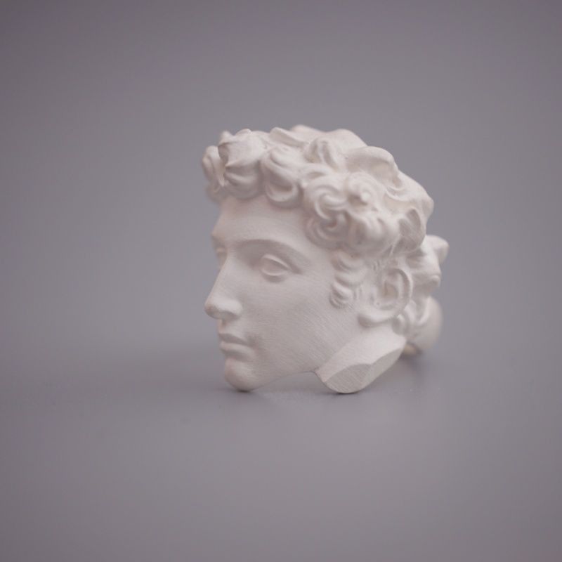 Jewelry Greek statue of David Jewelry Rings Chrome Ring (Size 7-13) Size ONE SIZE - 2 Thumbnail