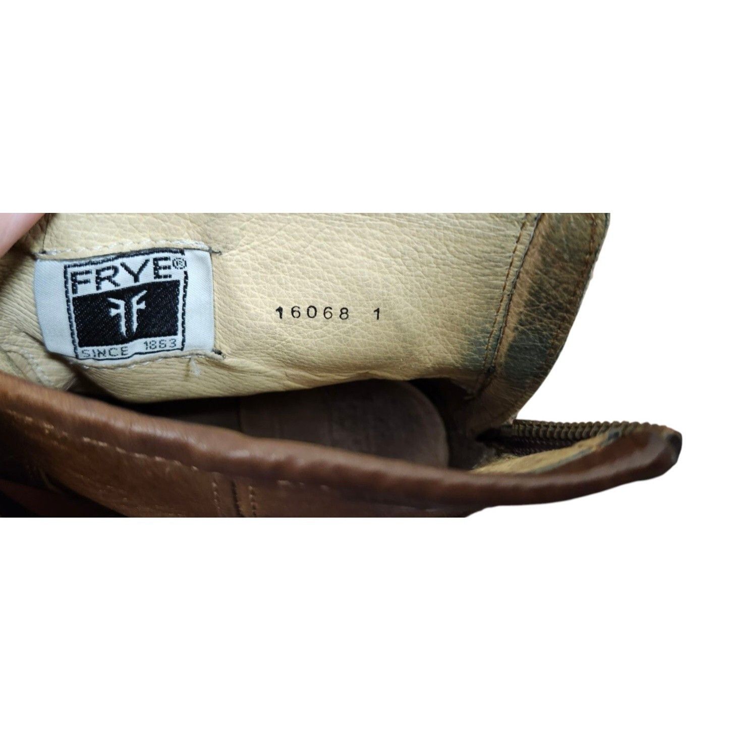 Frye FRYE Harness Boot Back Zip Cognac Leather size 6 B Size US 6 / IT 36 - 8 Thumbnail