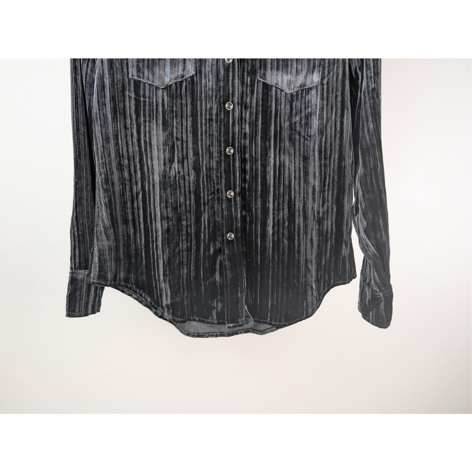 Saint Laurent Paris o1rshd1 CC20 Devore Ribbed Velvet Classic Western Shirt Size US M / EU 48-50 / 2 - 4 Thumbnail