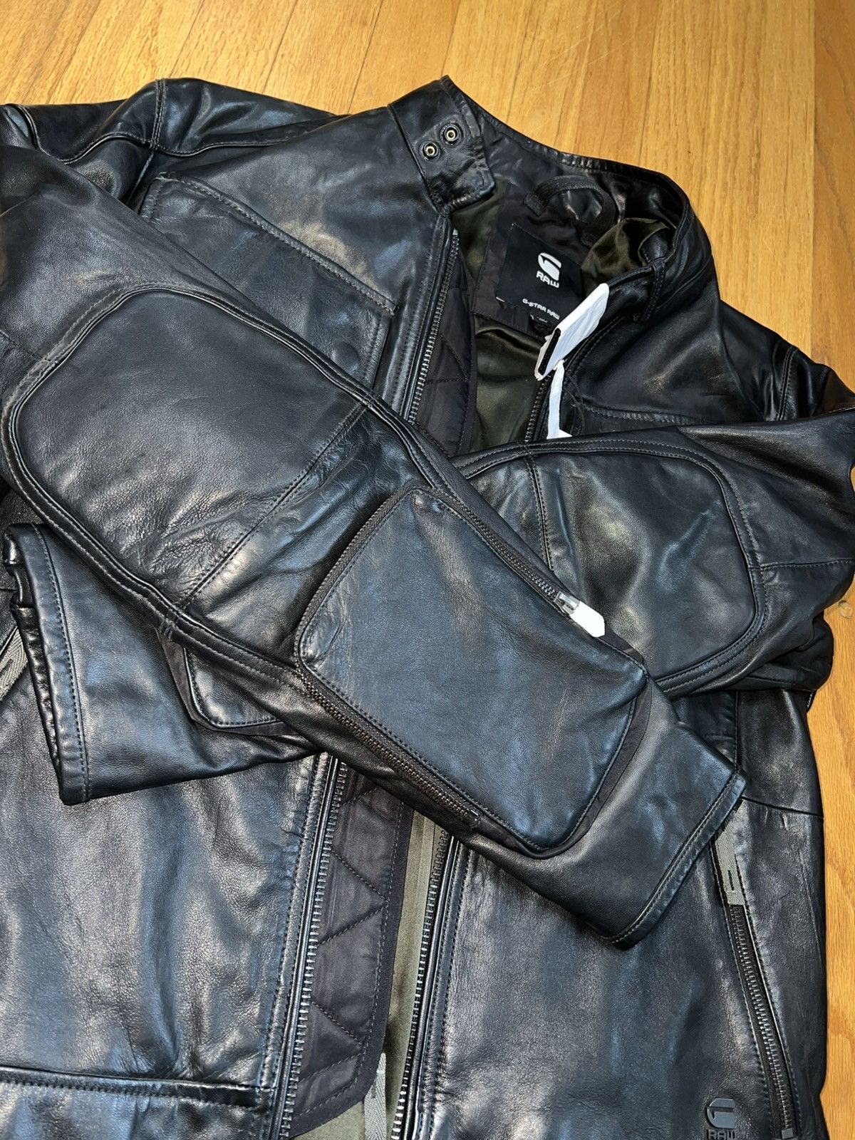 G-Star G-Star Pencilcase Leather Jacket Large BNWT Size US L / EU 52-54 / 3 - 9 Thumbnail