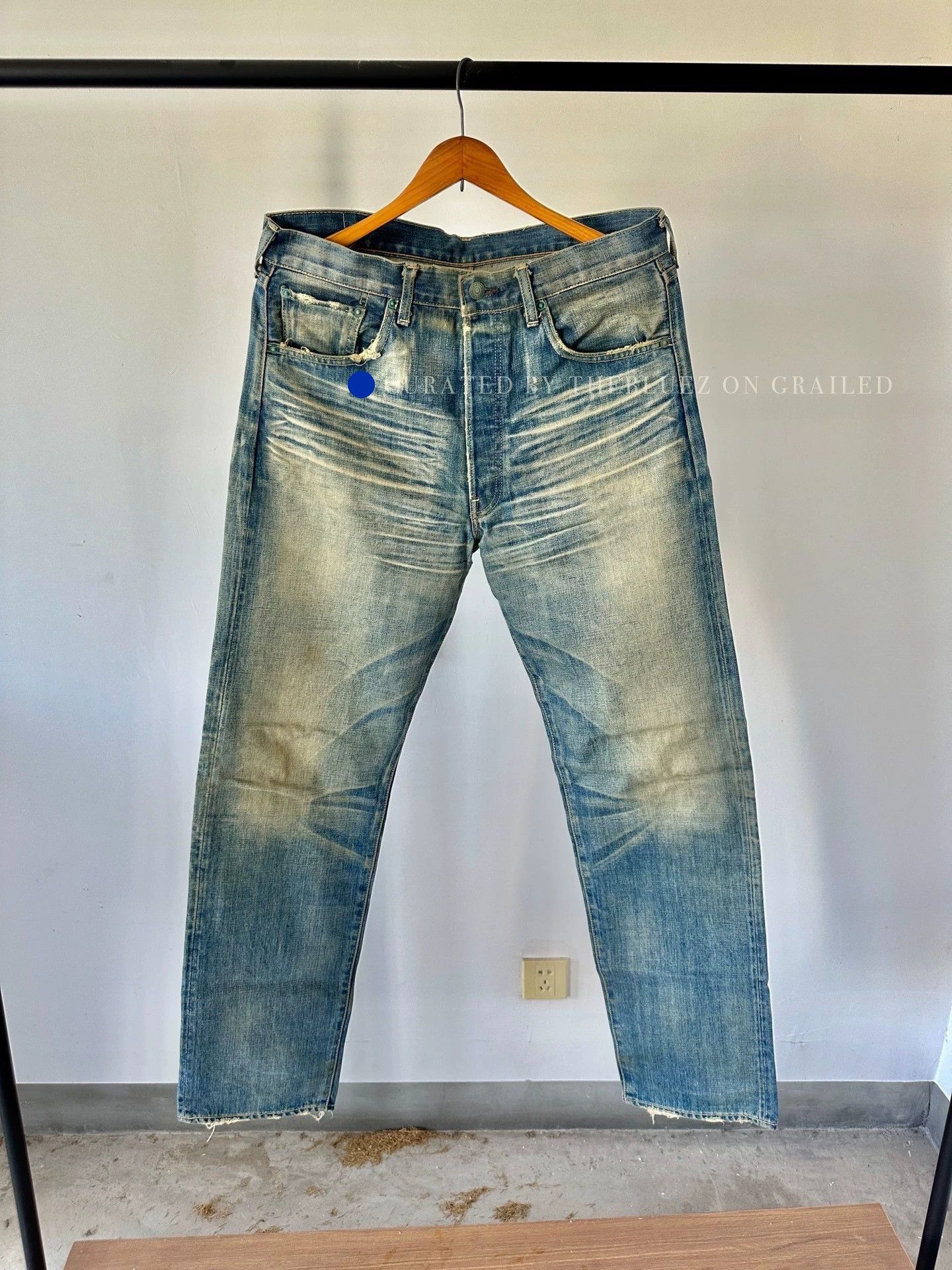 Levi's Vintage Super Heavy Wash Denim Jeans Size US 36 / EU 52 - 1 Thumbnail