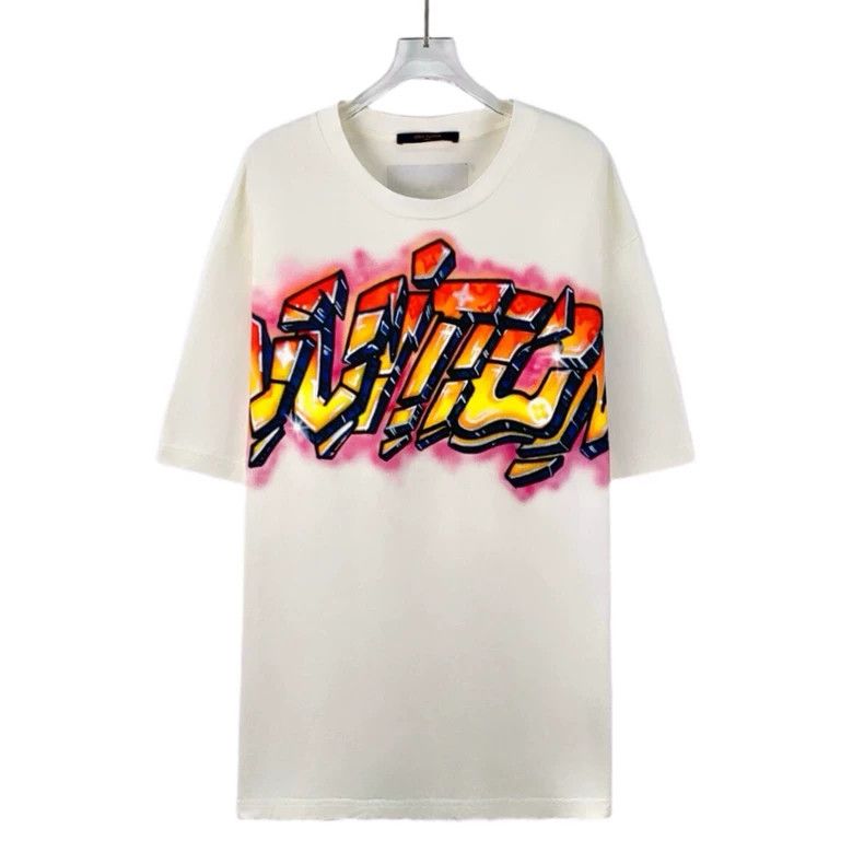 Louis Vuitton Louis Vuitton White monogrammed graffiti-printed cotton cr Size US XXL / EU 58 / 5 - 1 Thumbnail