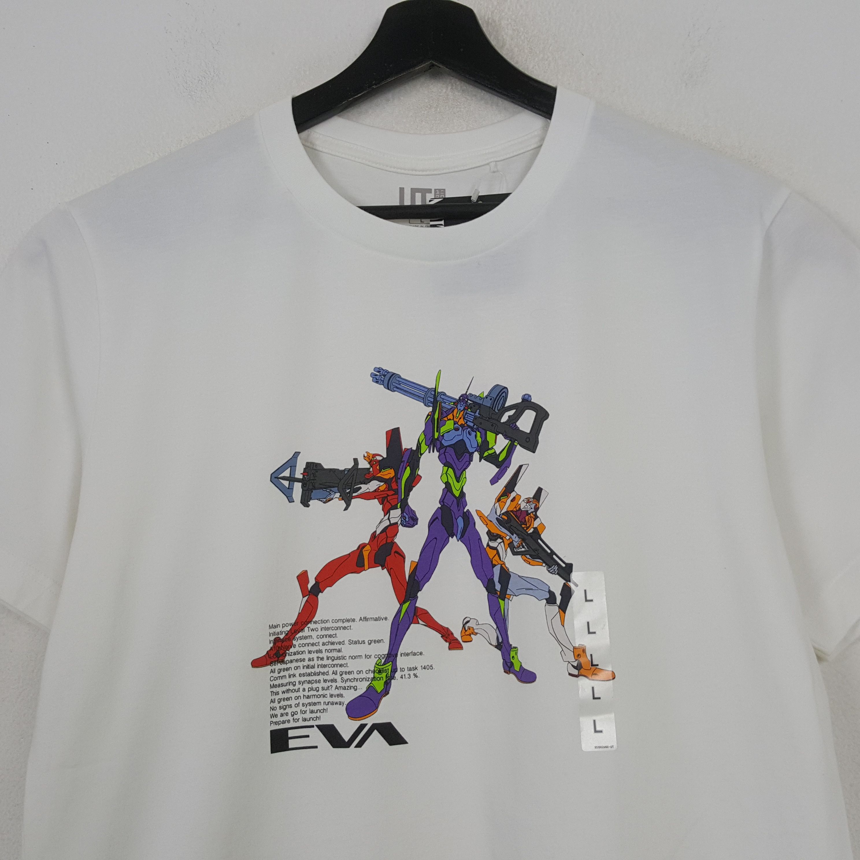Uniqlo Evangelion X Uniqlo Japanese Brand Tshirt RR2 Size US L / EU 52-54 / 3 - 2 Thumbnail