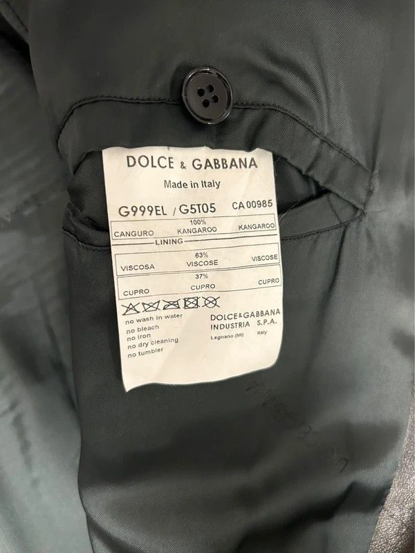 Dolce & Gabbana KANGAROO LEATHER SAFARI JACKET Size US M / EU 48-50 / 2 - 8 Thumbnail